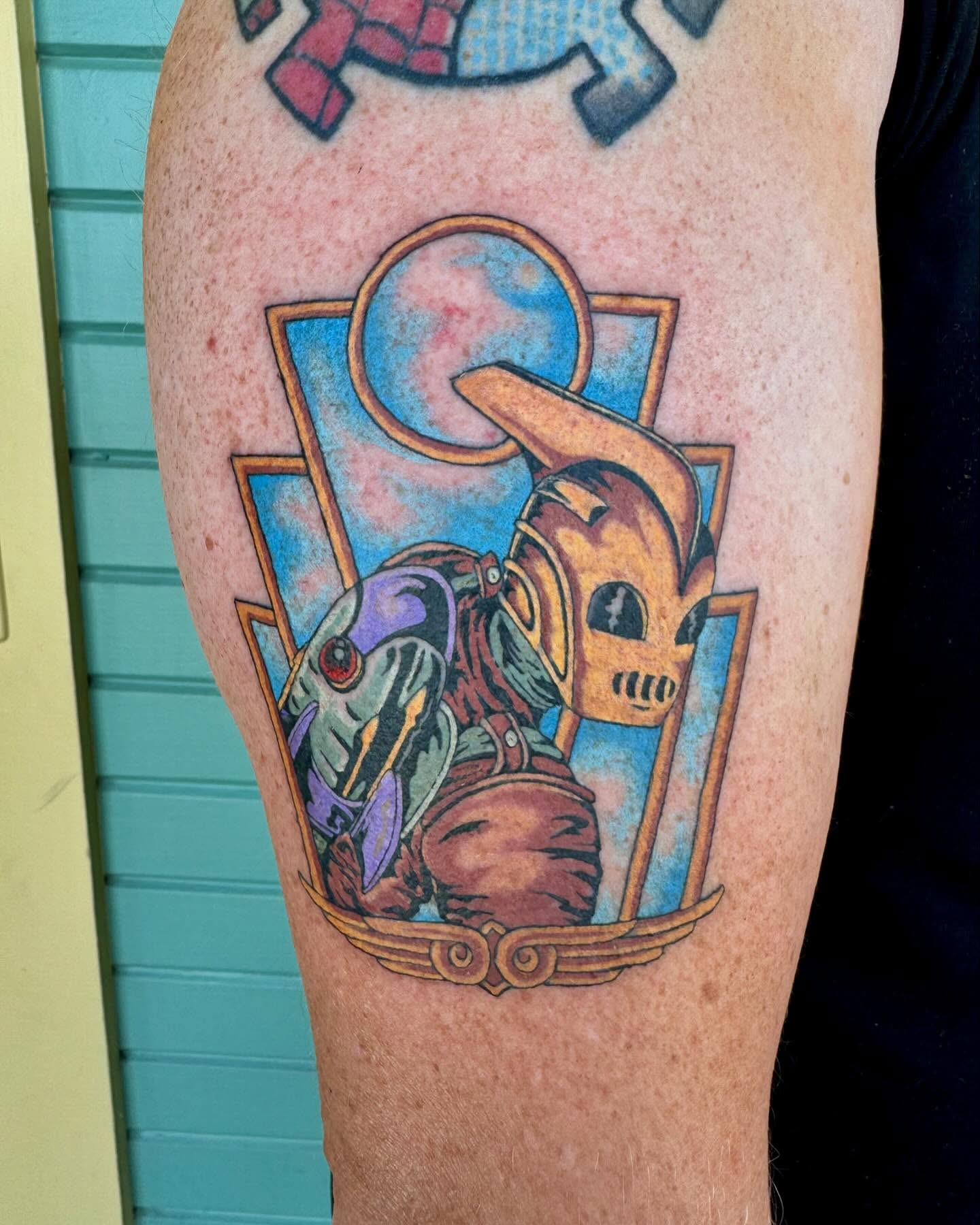 Tattoo by @nickrodintattoo — dotwork, illustrative
