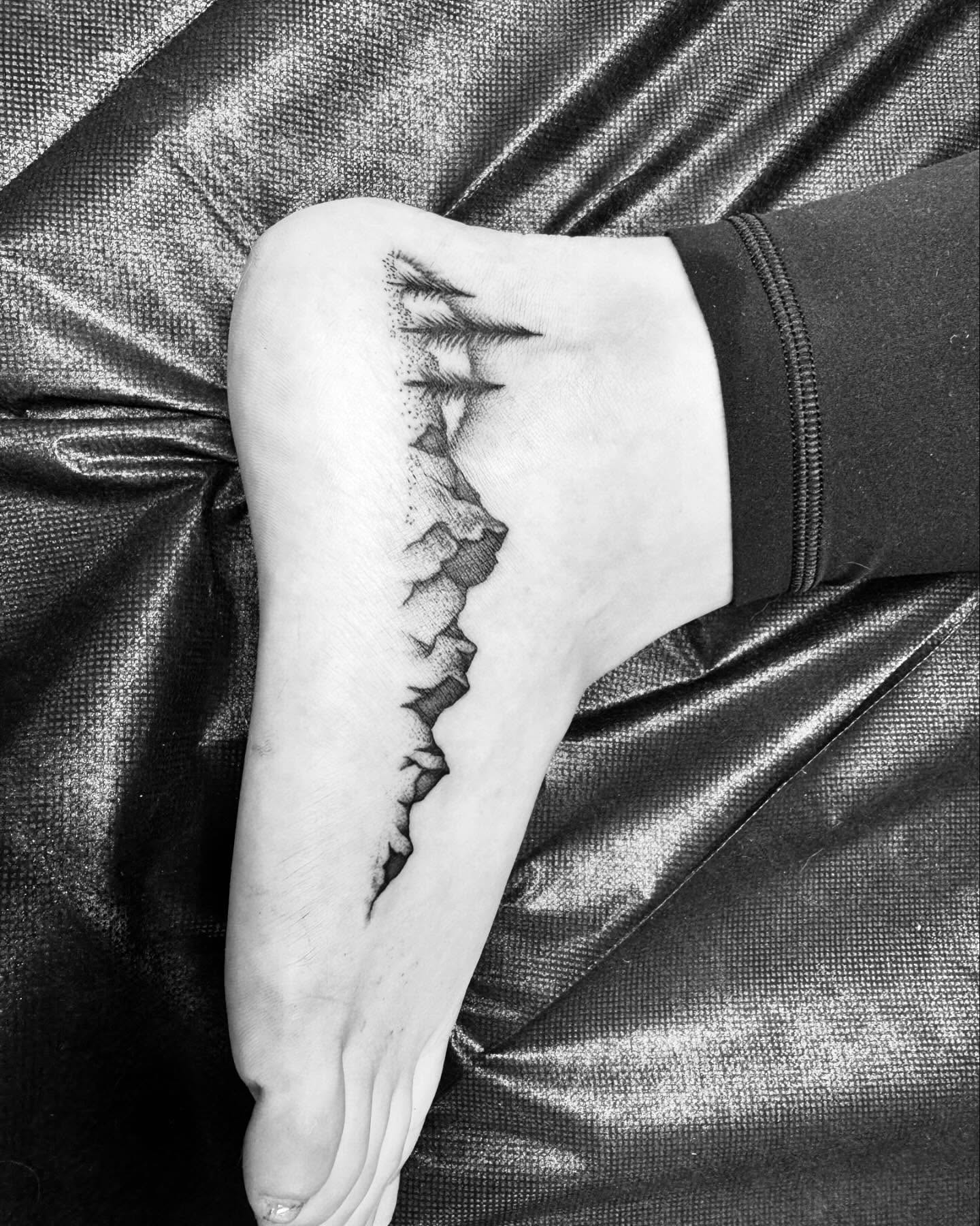 Tattoo by @nickrodintattoo — dotwork, geometric