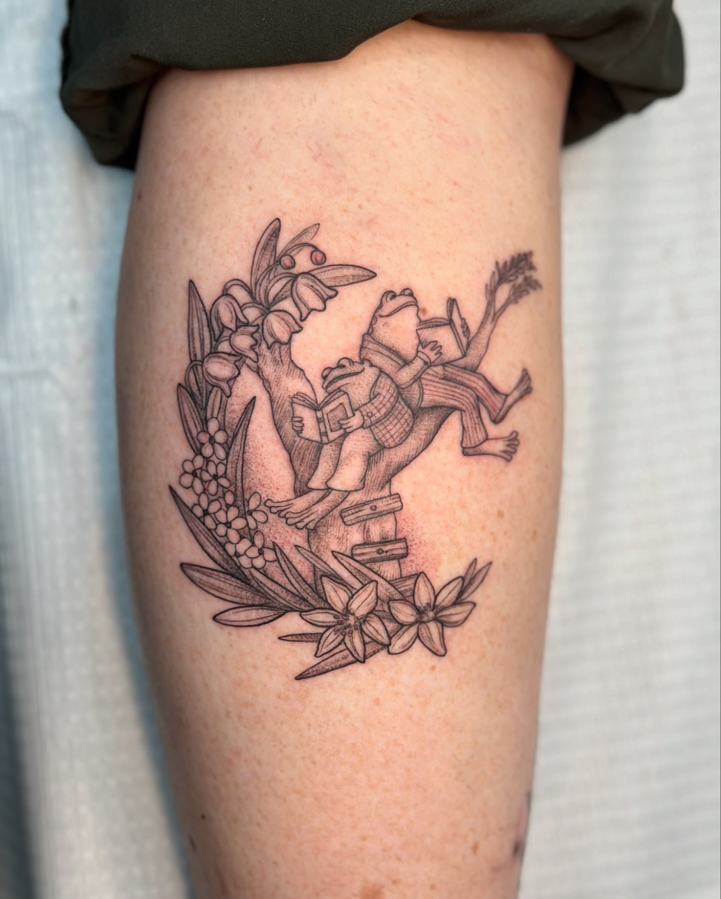 Tattoo by @kindredspirits_tattoo โ black_and_grey