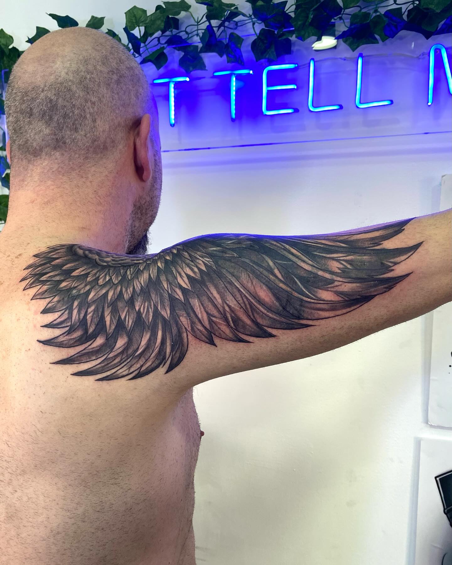 Tattoo by @skins_aj — black_and_grey
