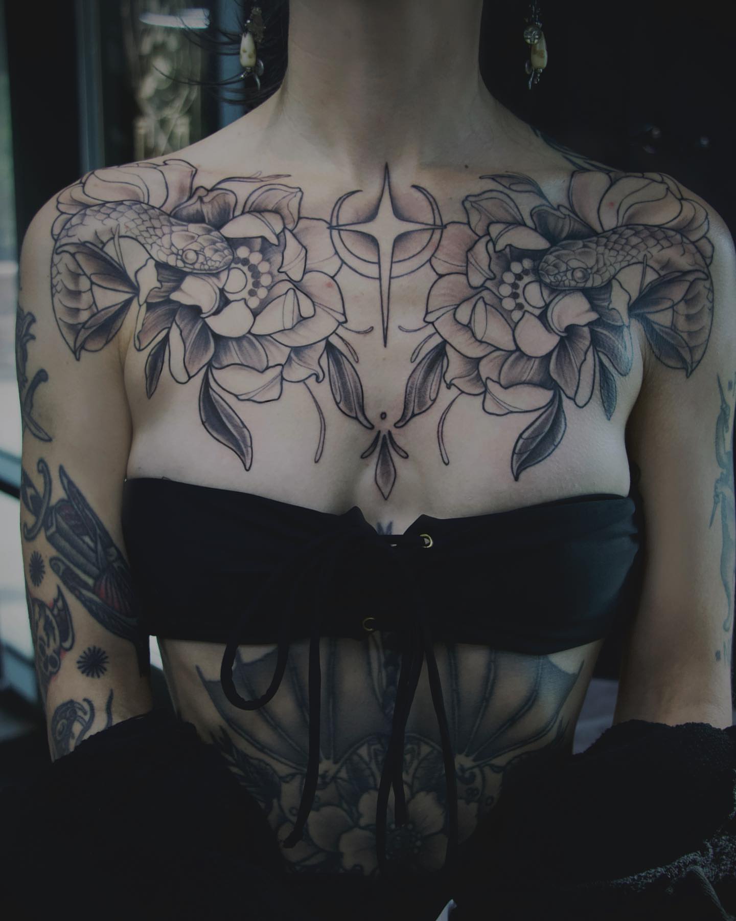 Tattoo by @eyepokes — black_and_grey