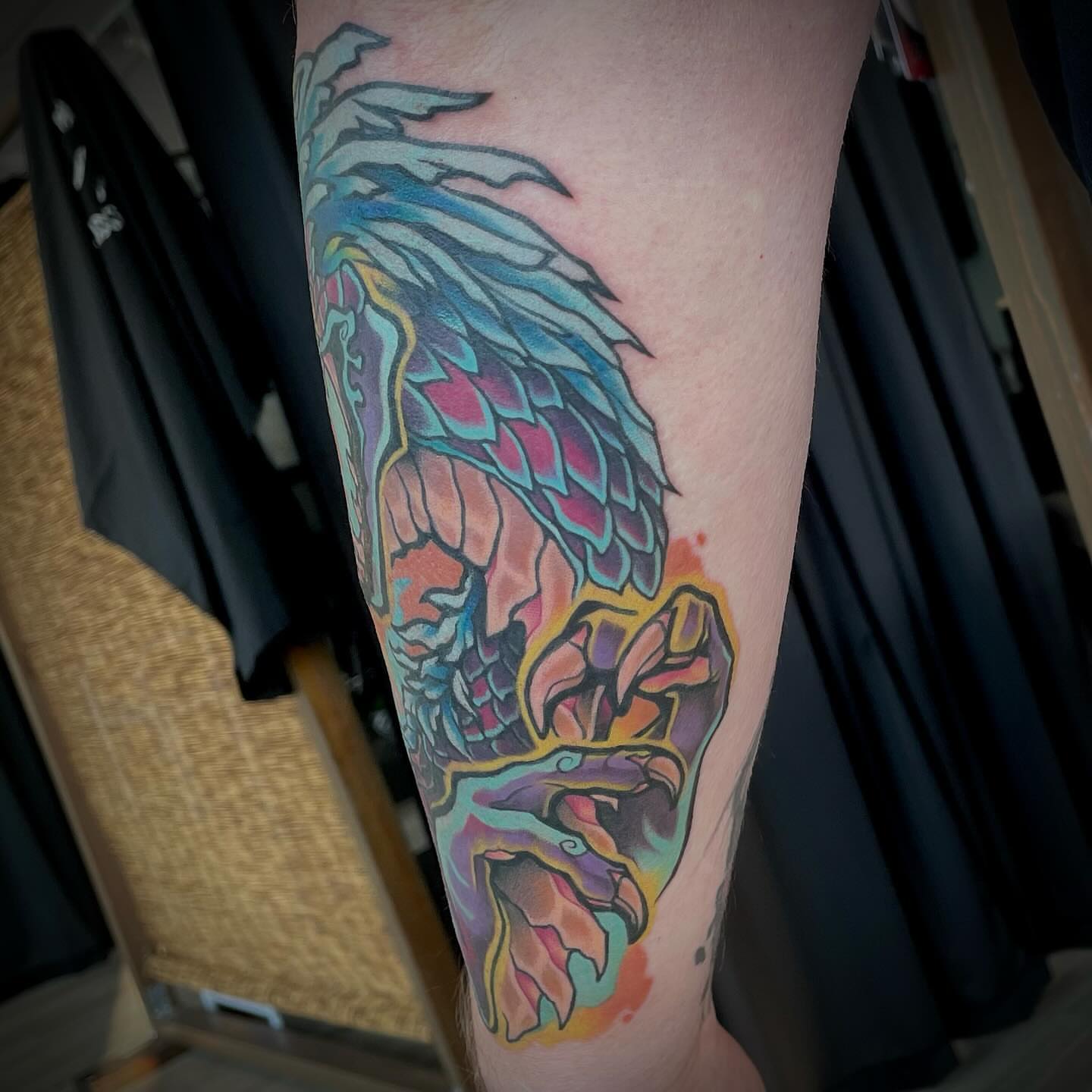 Tattoo by @darkwood.tattoos — new_school, watercolor