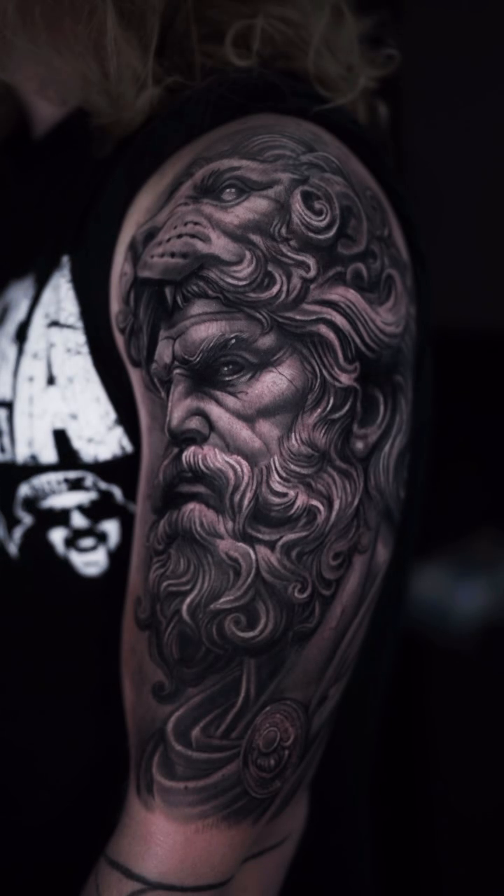 Tattoo by @henrryink — realism, black_and_grey