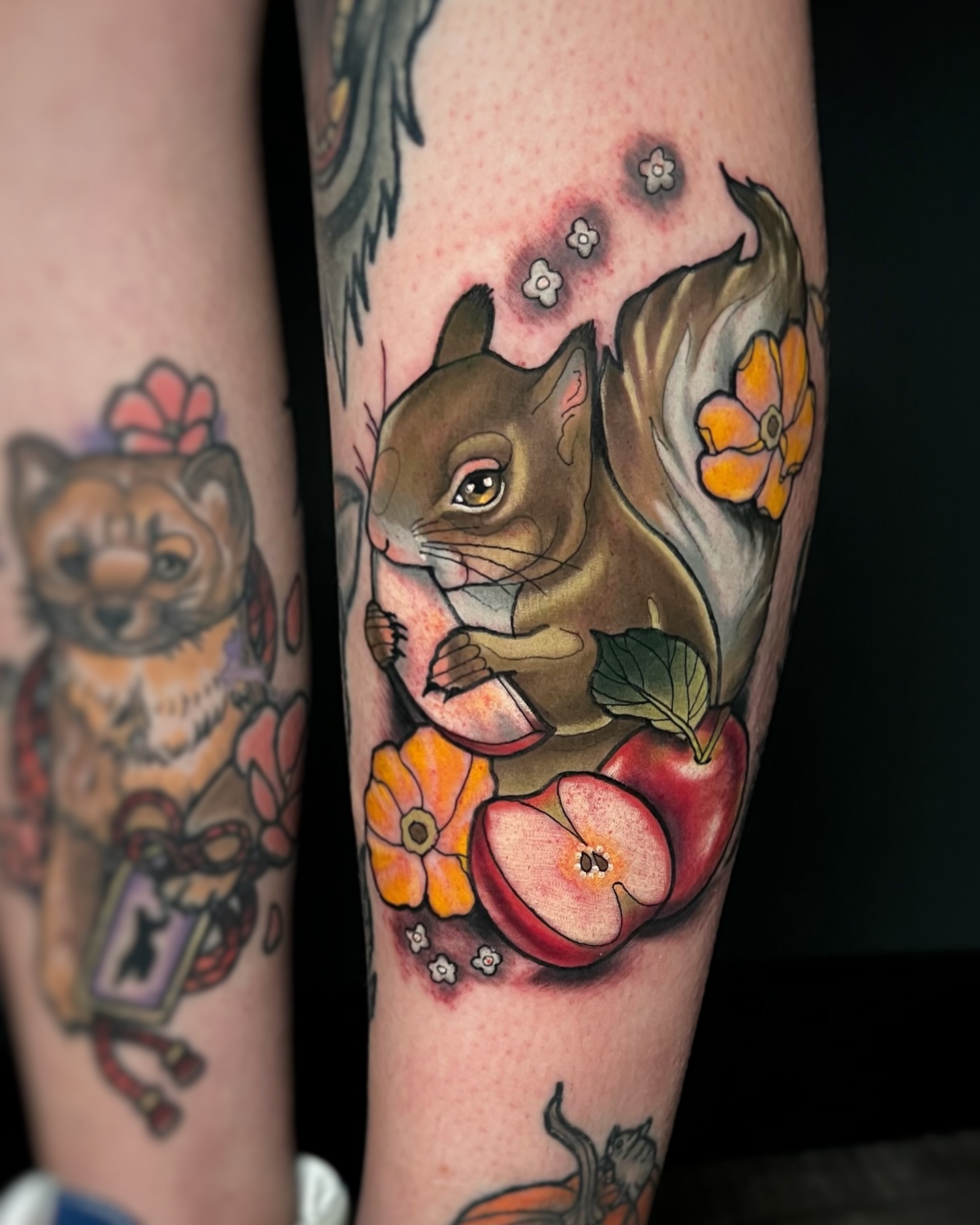 Squirrel and apple realism tattoo on the forearm by ๐ ๐ต๐๐๐๐๐ ๐ฎ๐๐๐๐๐๐๐๐๐