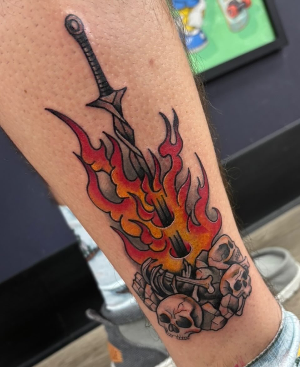 Tattoo by @kolton_tattoos — neo_traditional, dotwork