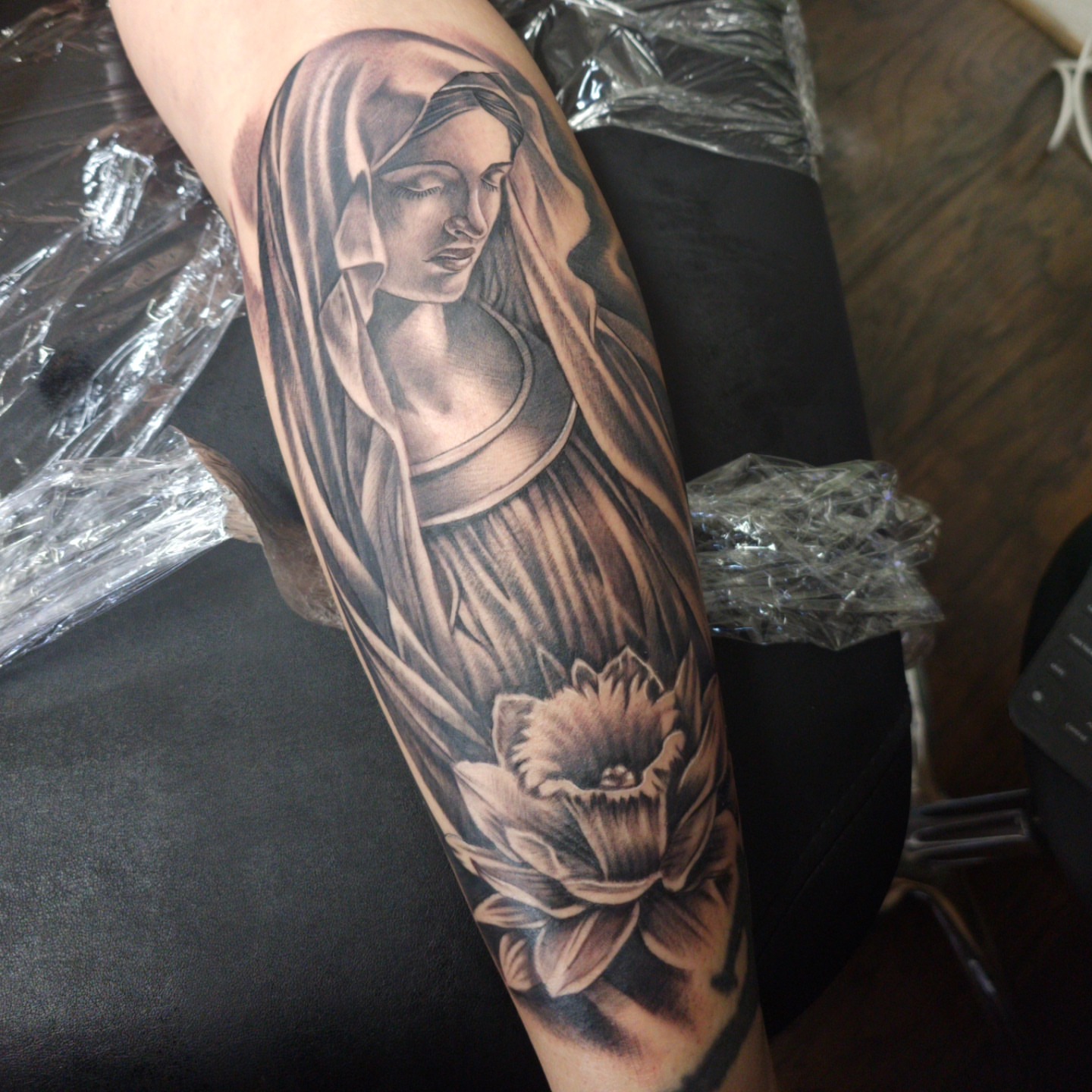 Tattoo by @tattoosbygonzo530 — realism, black_and_grey