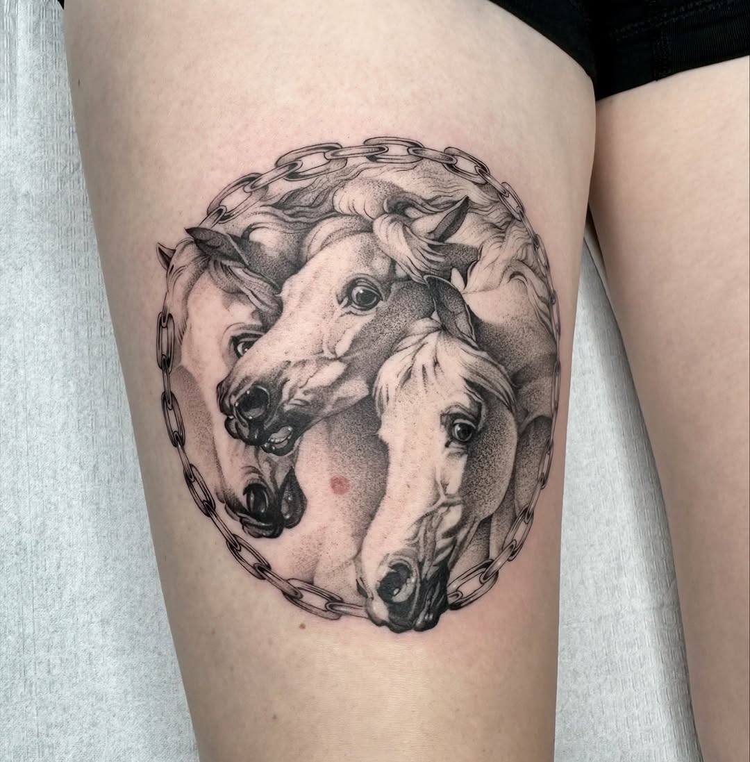 Tattoo by @turnipgirl_tattoo — realism, black_and_grey
