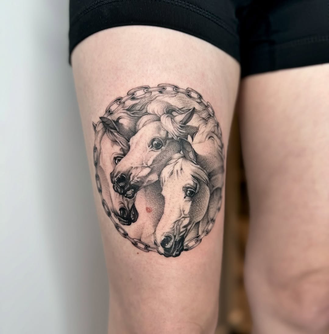Tattoo by @turnipgirl_tattoo — realism, black_and_grey