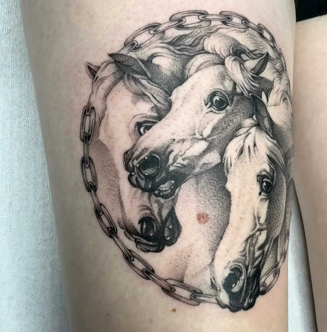 Tattoo by @turnipgirl_tattoo — realism, black_and_grey