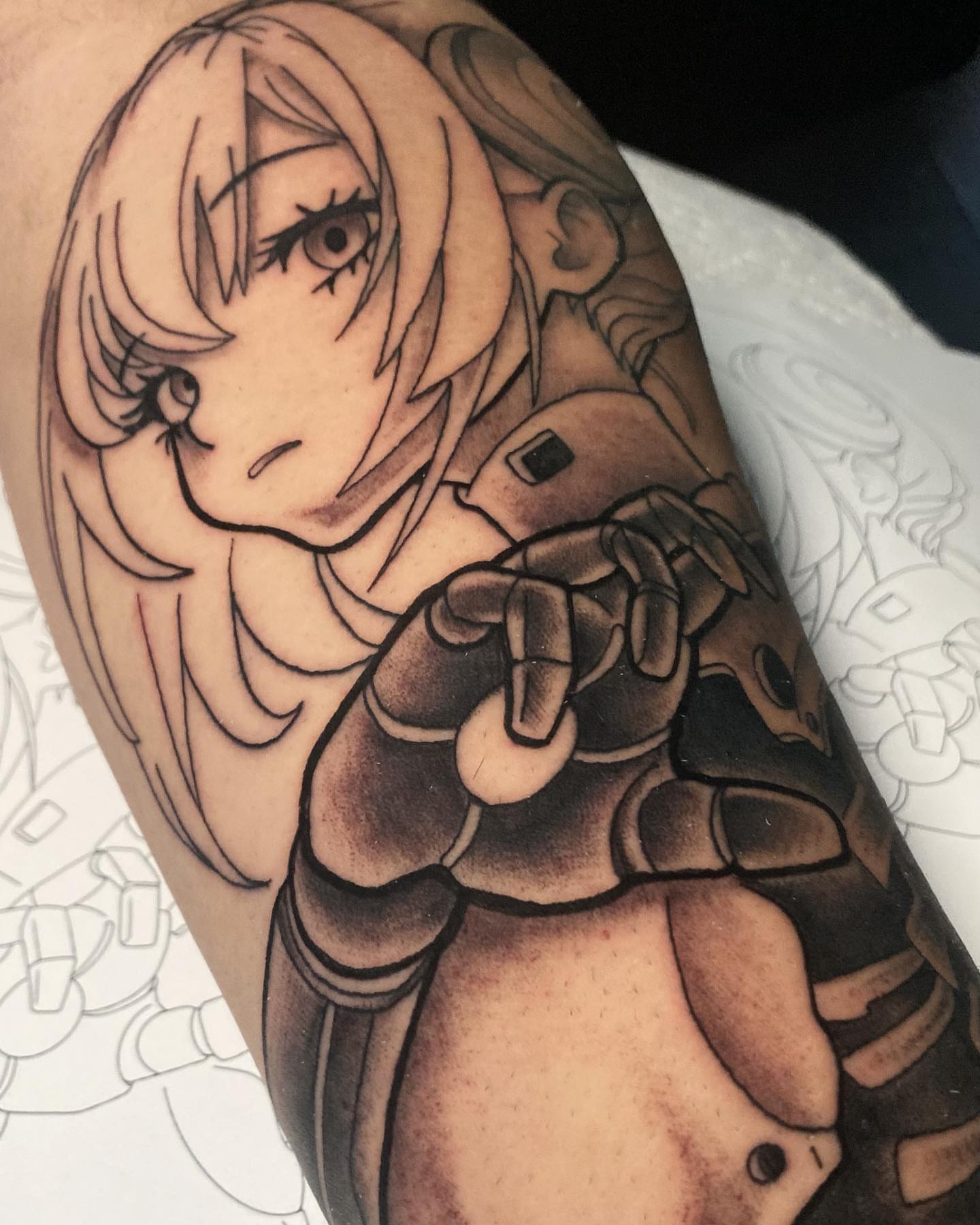 Tattoo by @llijah — anime, realism
