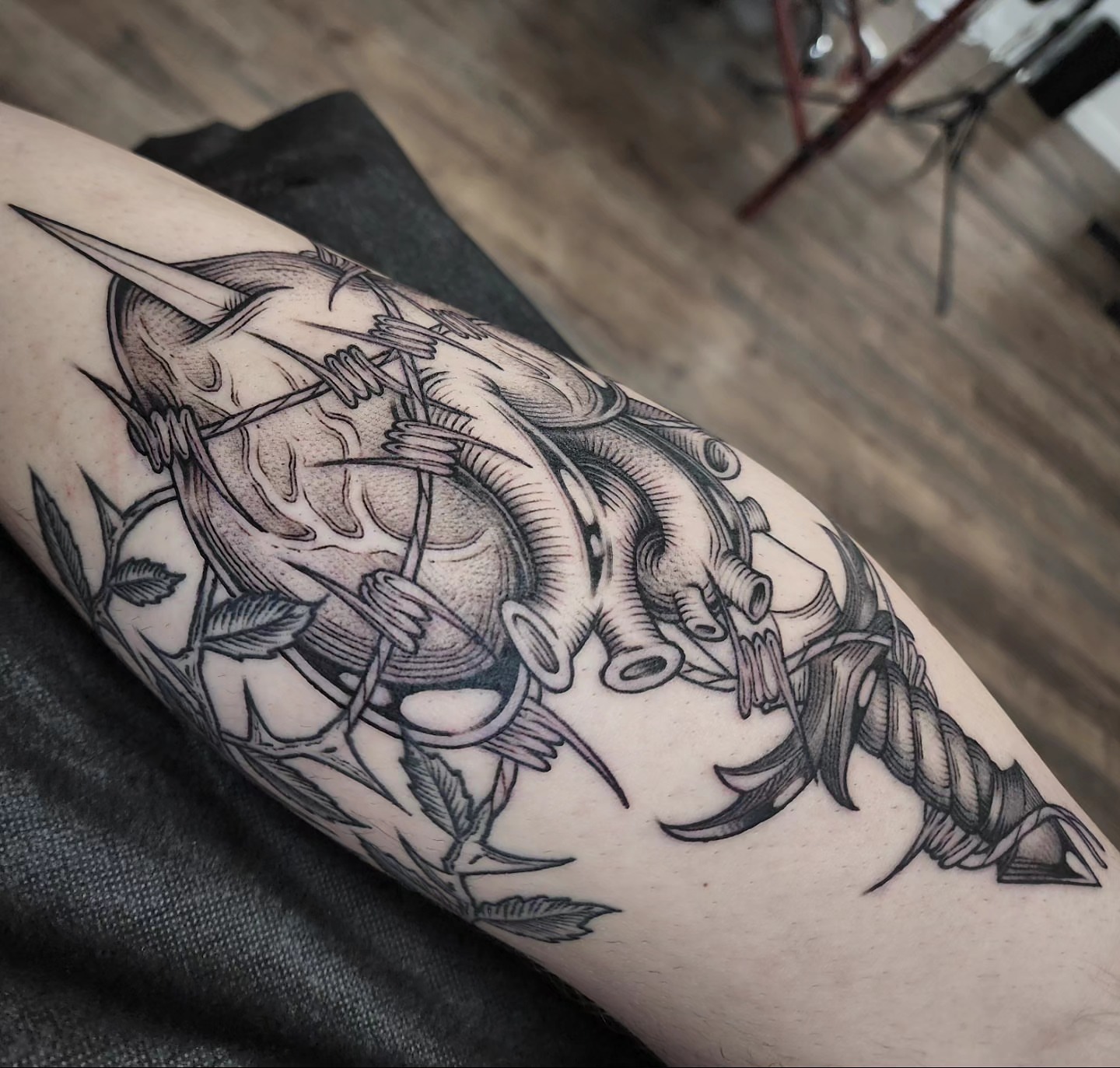 Tattoo by @daniryantattoos — black_and_grey, realism