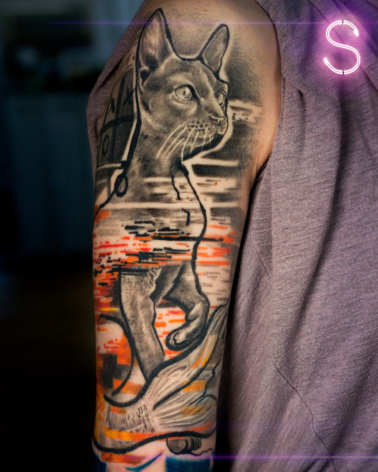 Tattoo by @mrsassy_tattoos — realism, dotwork