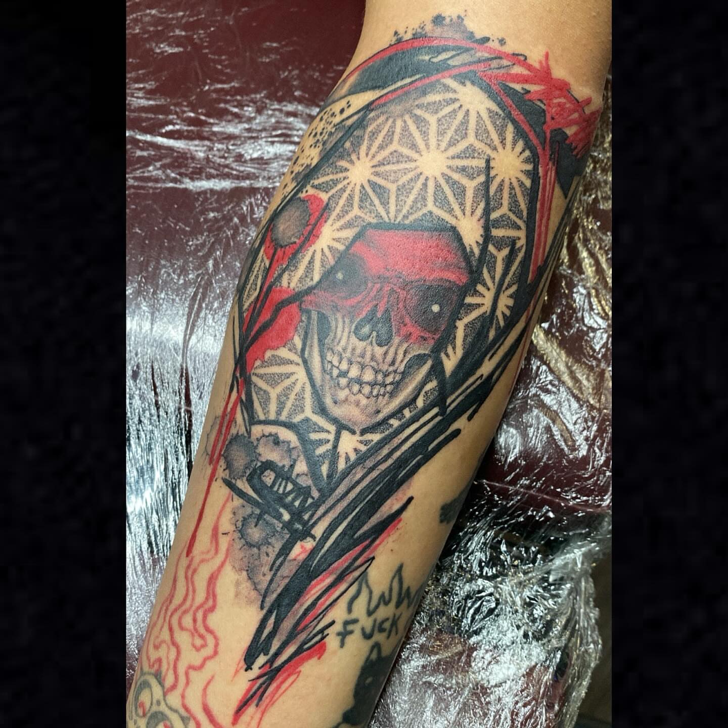 Tattoo by @tenochtenoch — american_traditional, geometric