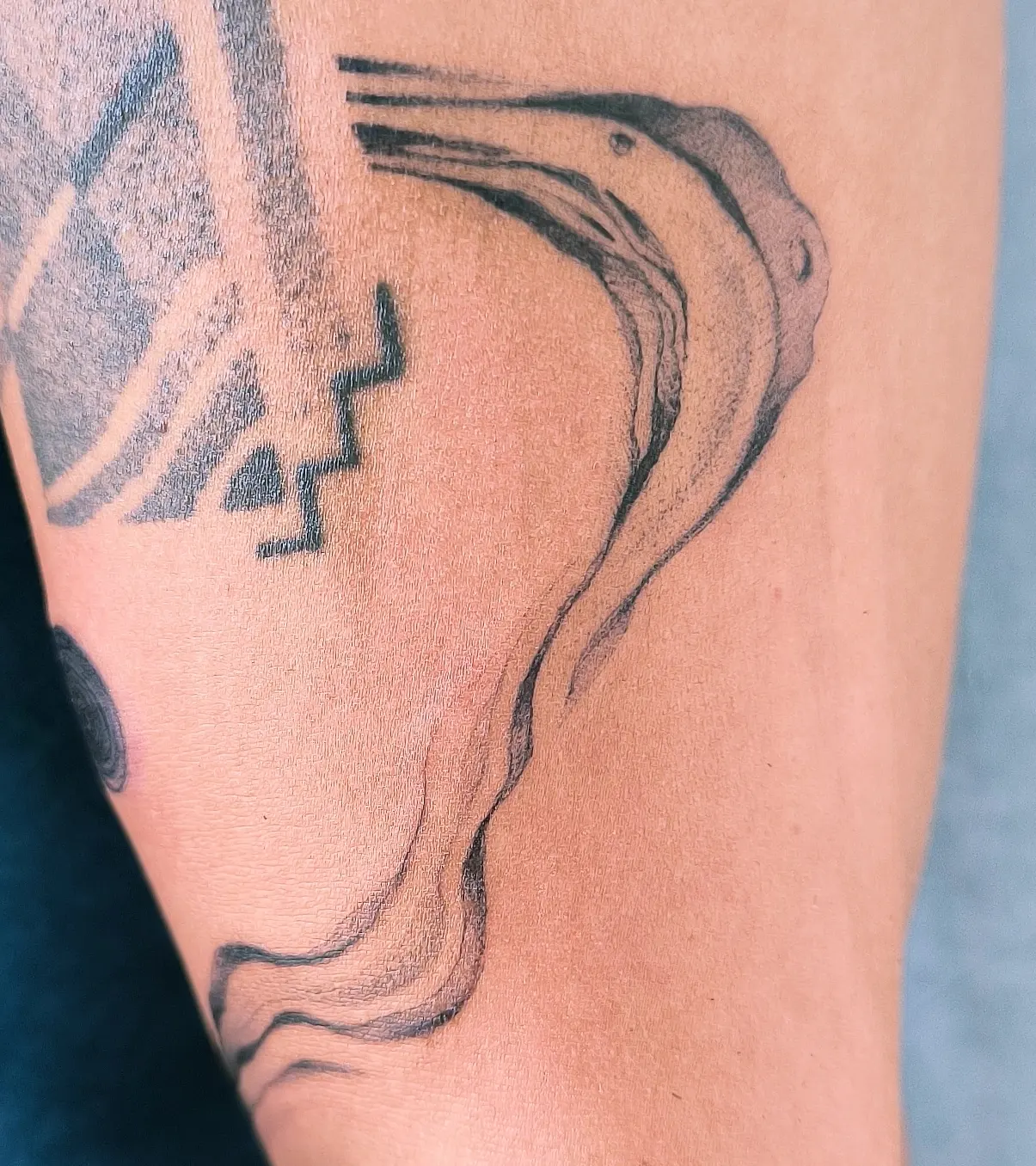 Tattoo by @blauinks โ black_and_grey