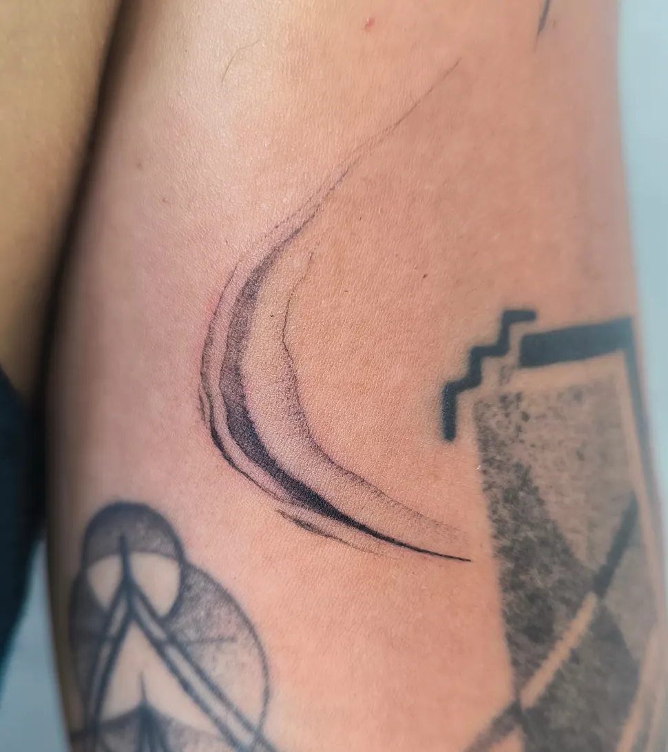 Tattoo by @blauinks โ black_and_grey