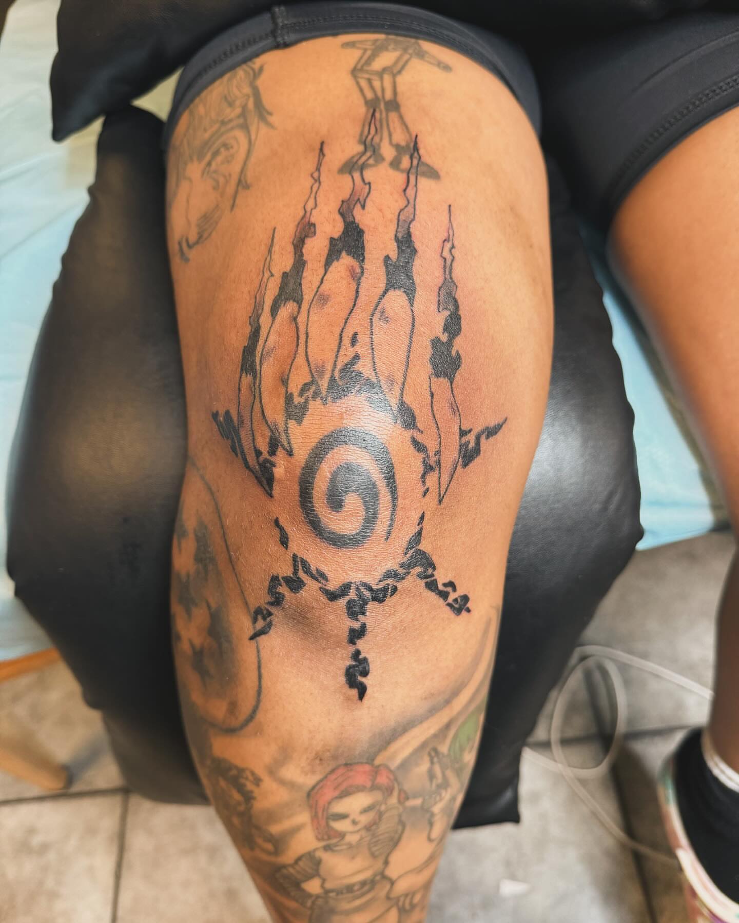 Tattoo by @tattooedbybacon — black_and_grey