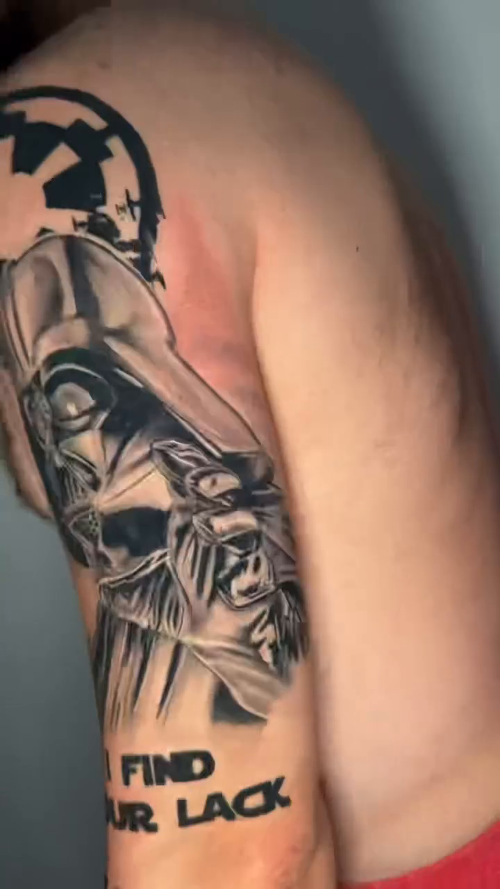 Tattoo by @kodi_tattoo β realism, black_and_grey