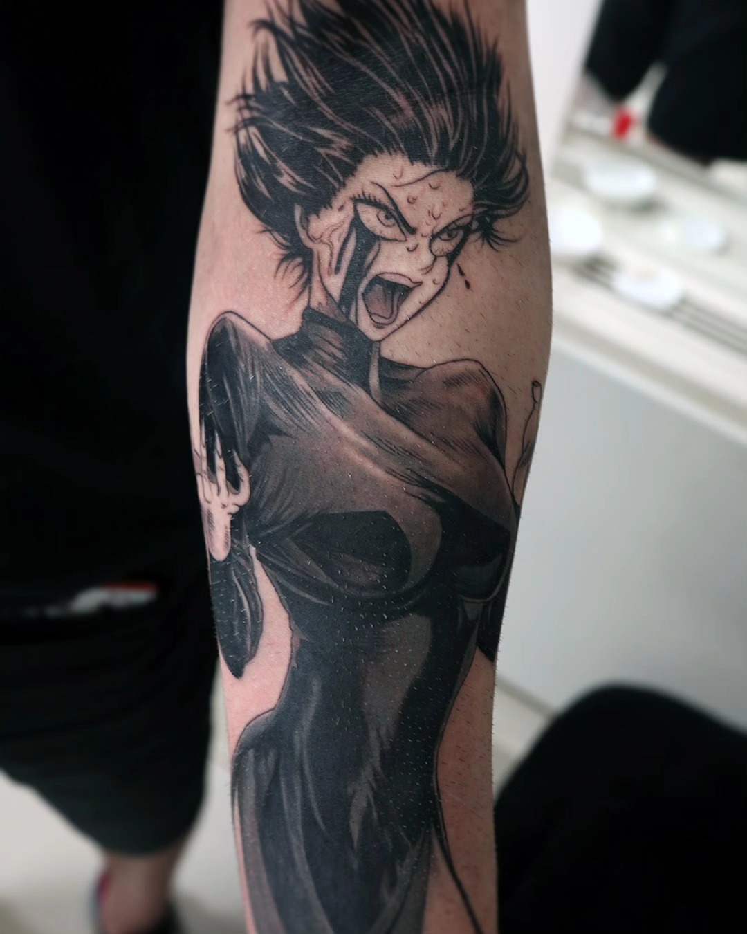 Tattoo by @tokarev_igor_tattoo — anime, realism