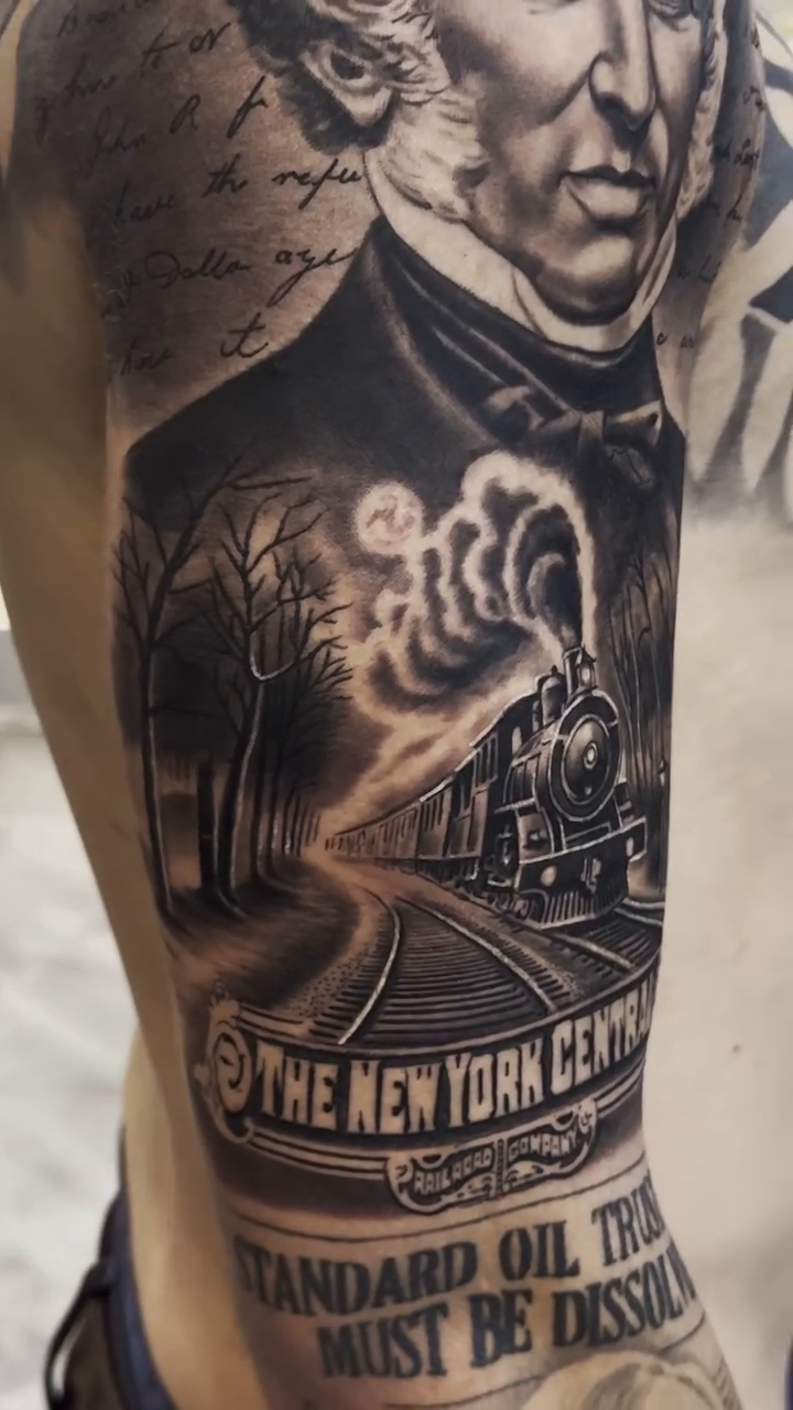 Surrealism tattoo on the forearm by Samuel Limberti