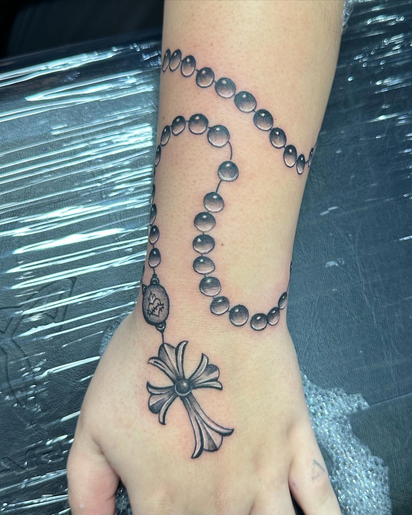 Tattoo by @svetlanatattoos — black_and_grey