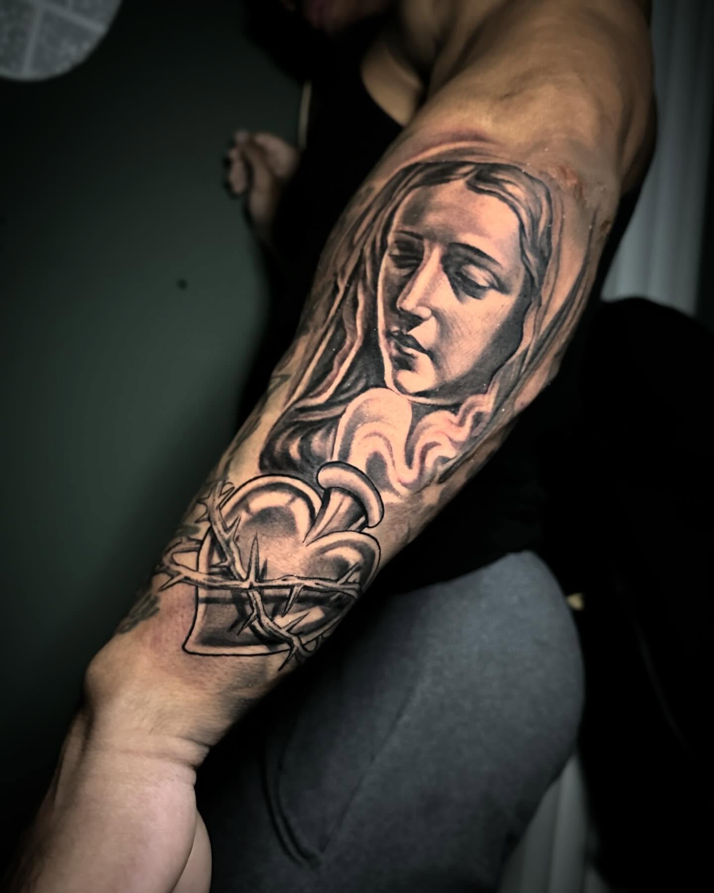 Tattoo by @cambamtattoos — black_and_grey, realism
