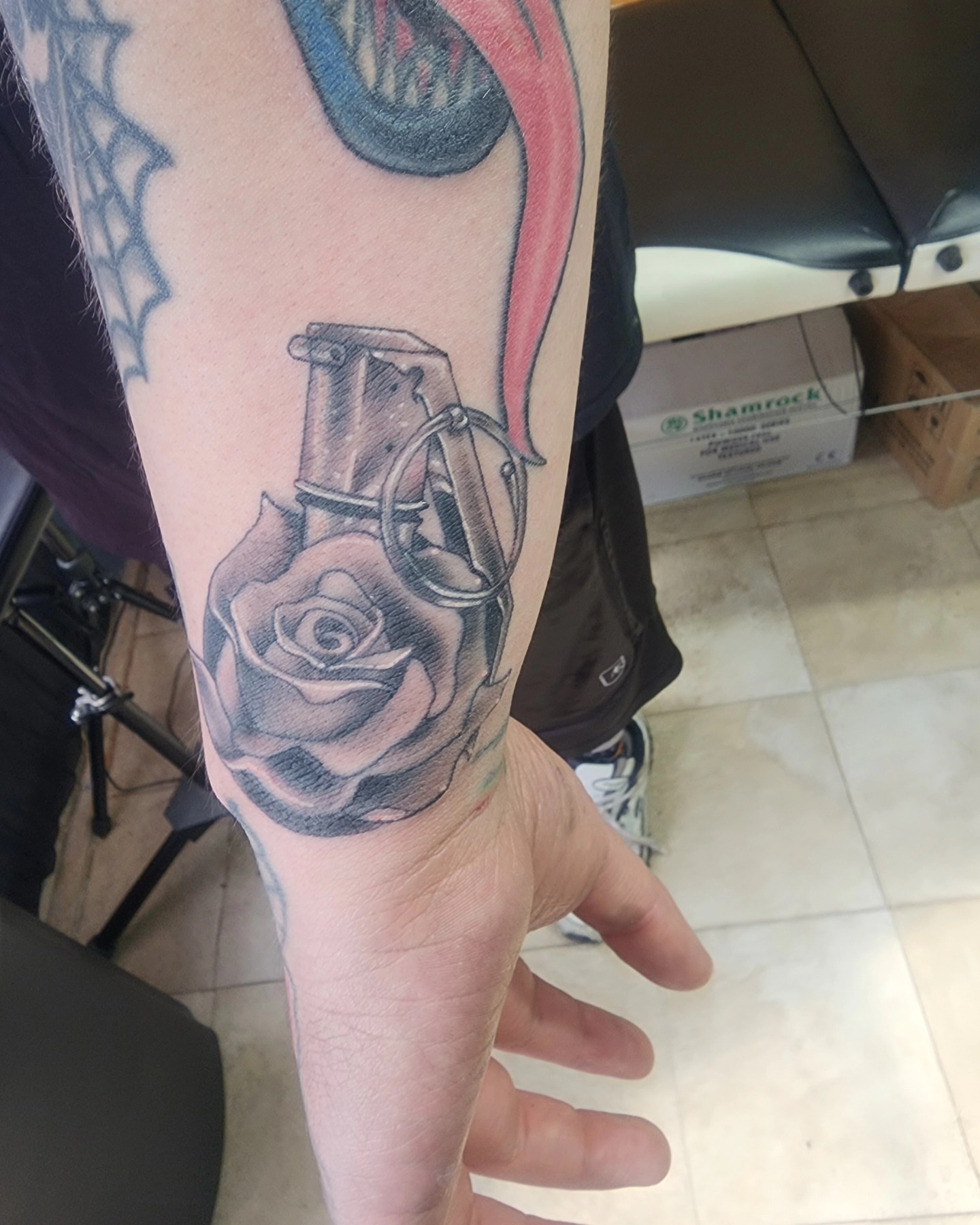 Tattoo by @conwaythetattooer — american_traditional, black_and_grey