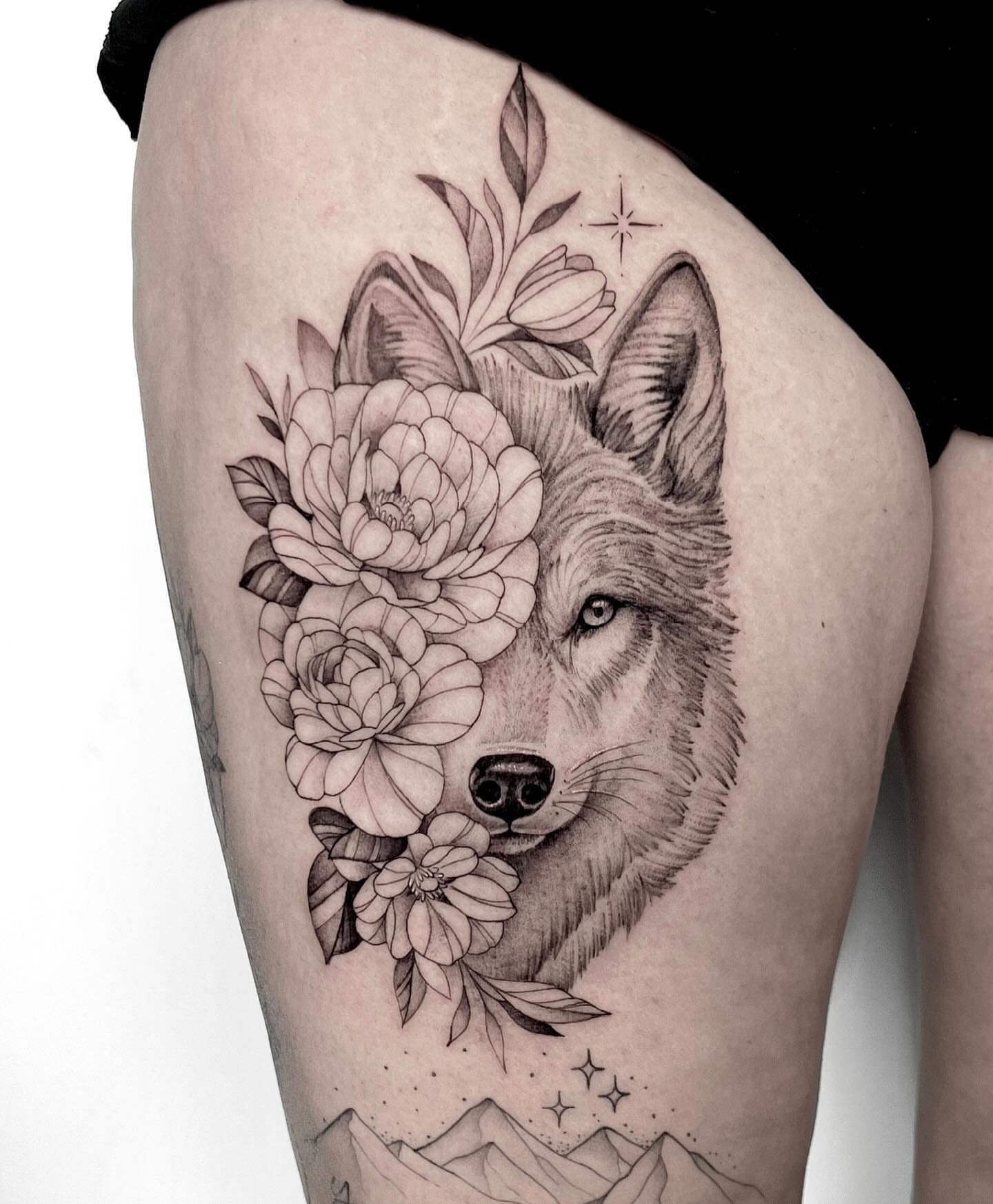 Tattoo by @jaxntheboxtattoos — black_and_grey, realism