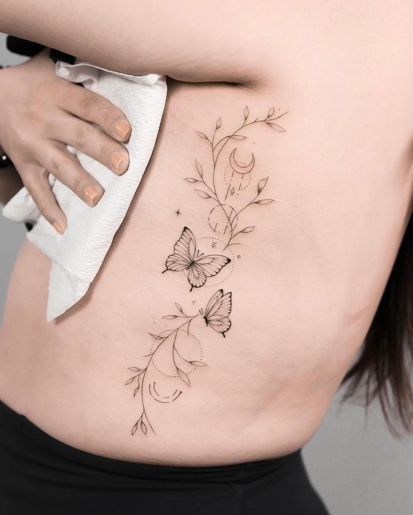 Tattoo by @houstontattoo.chelsea — fine_line, black_and_grey