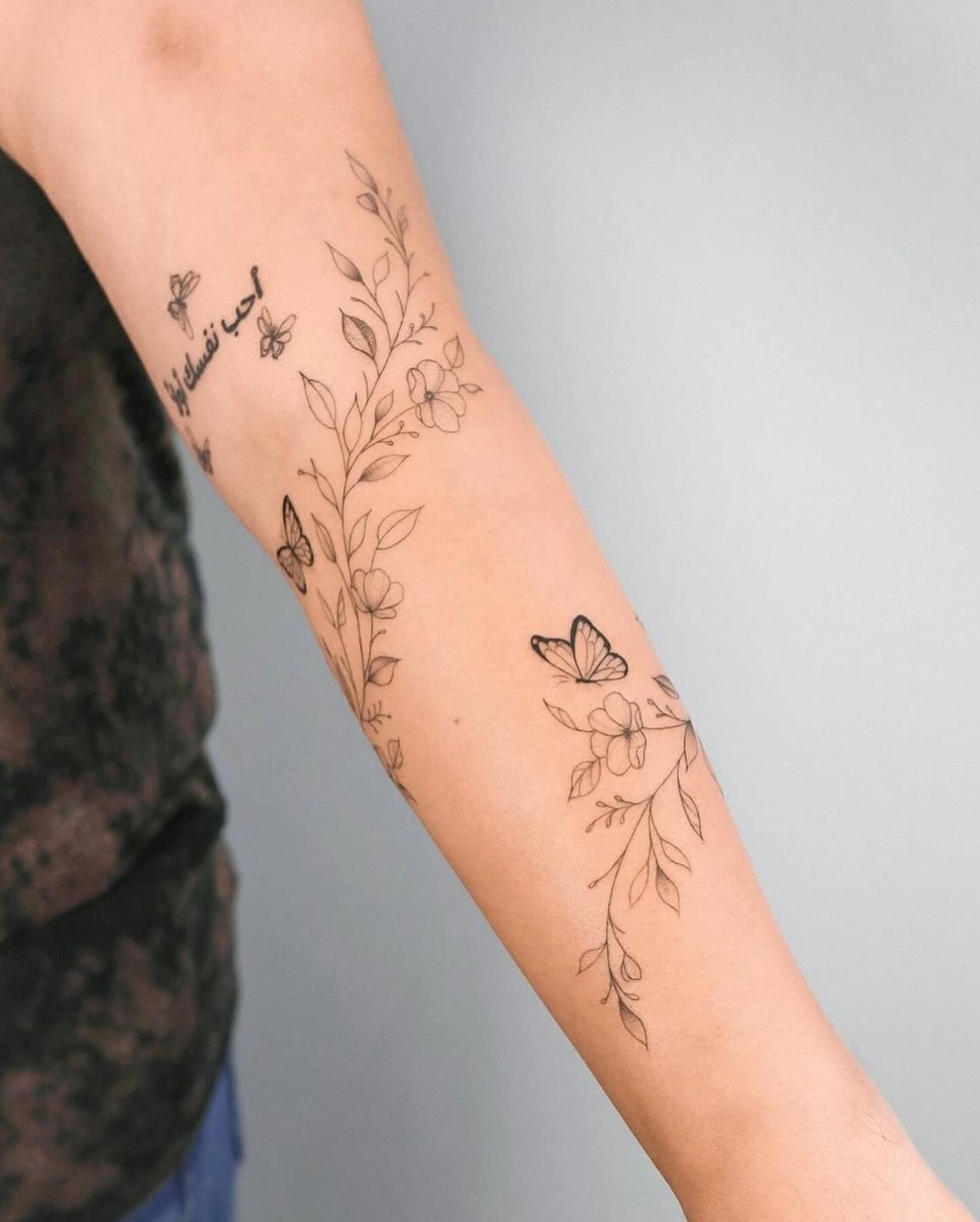 Tattoo by @houstontattoo.chelsea — fine_line, black_and_grey