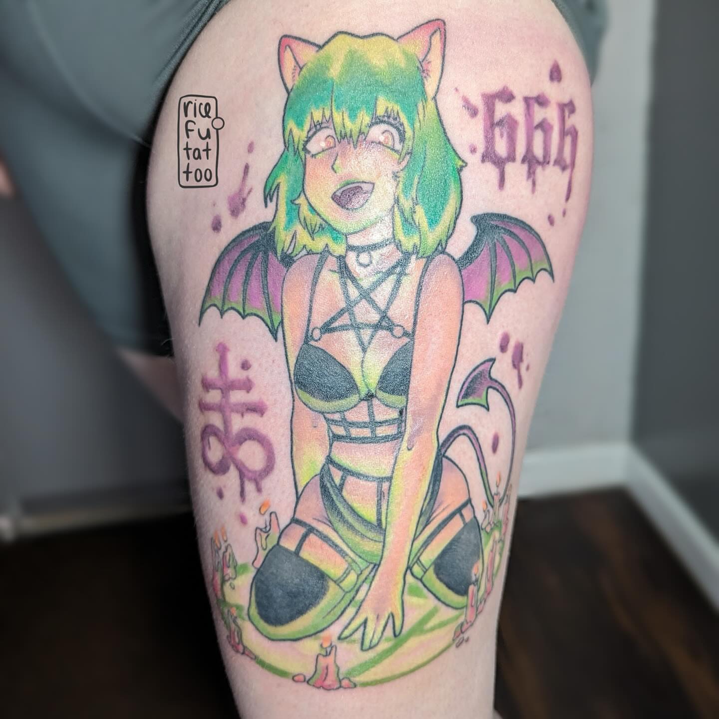 Tattoo by @ricefu_asa — anime, illustrative
