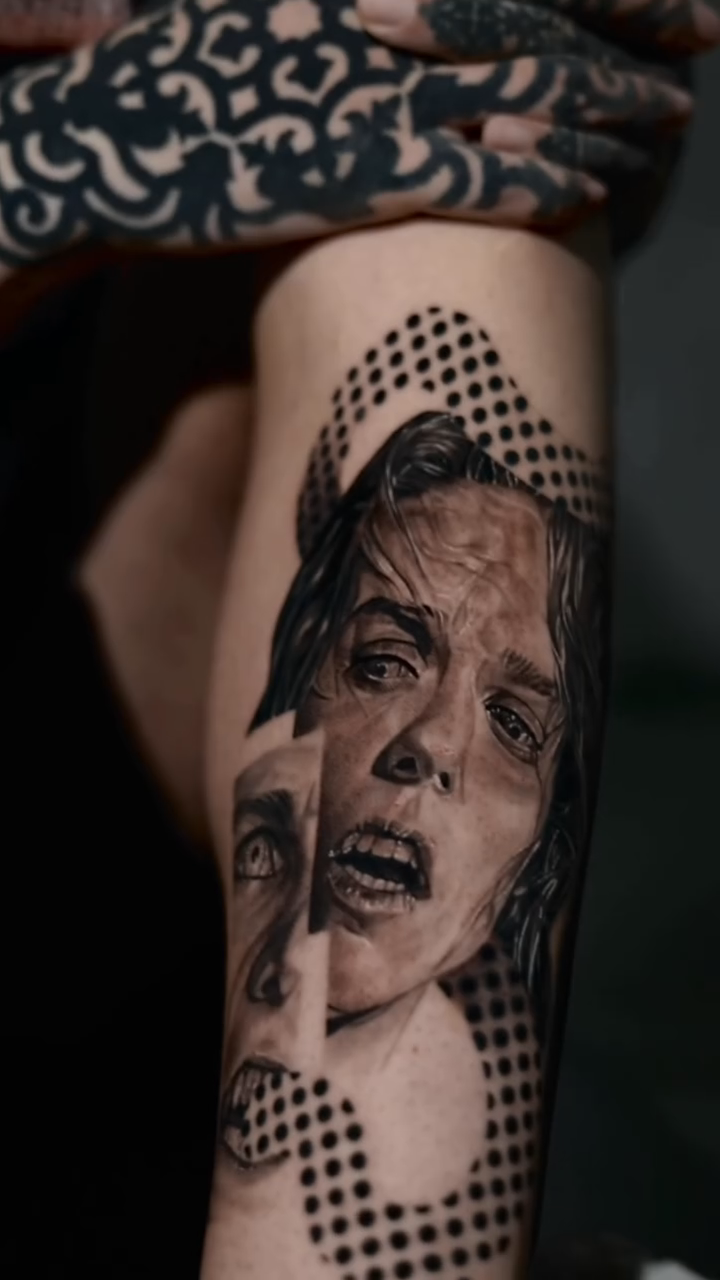 Tattoo by @comma_ttt — realism, black_and_grey