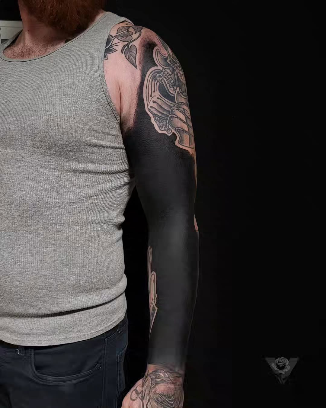 Tattoo by @v_affliction β blackwork