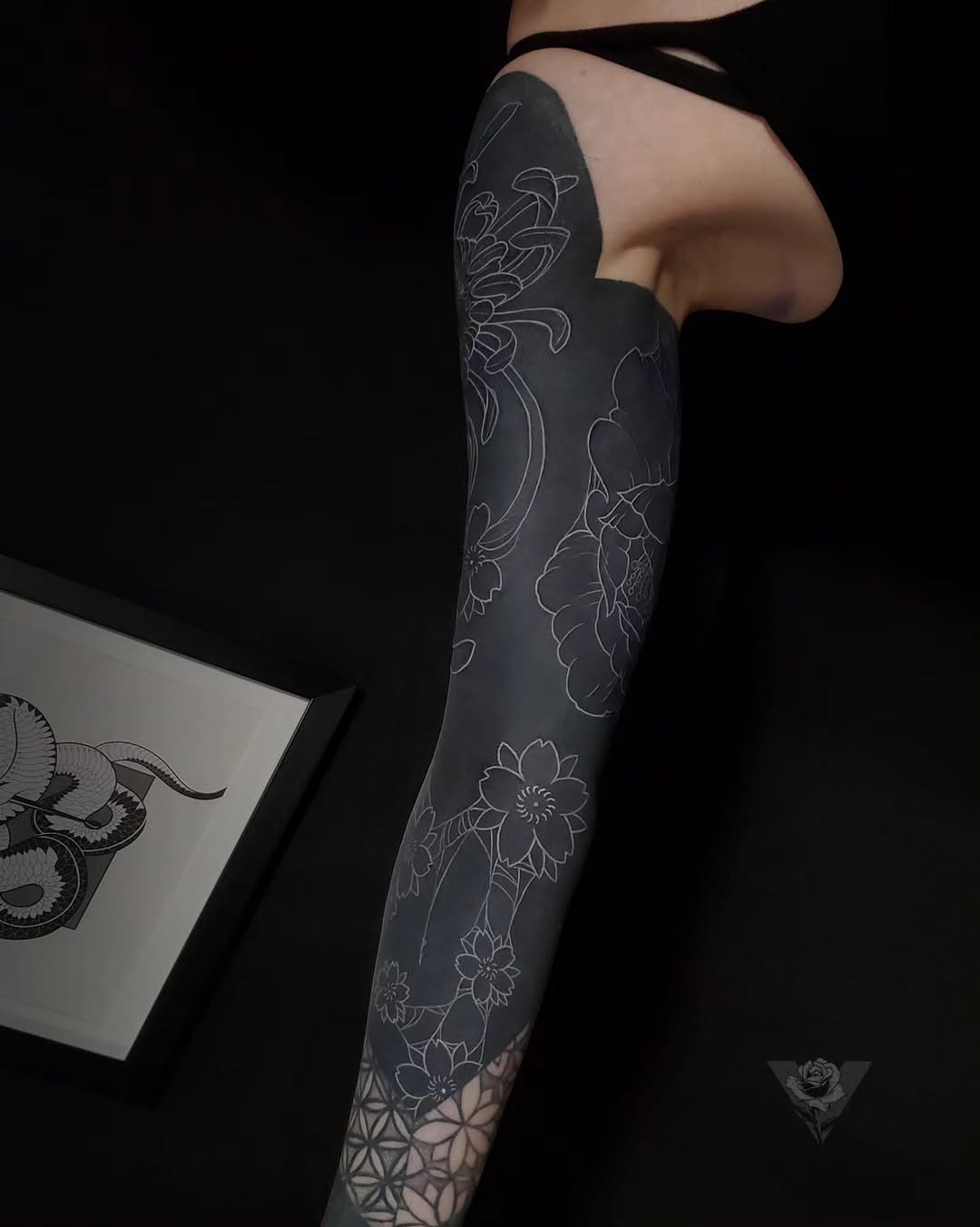 Tattoo by @v_affliction β blackwork, japanese_irezumi