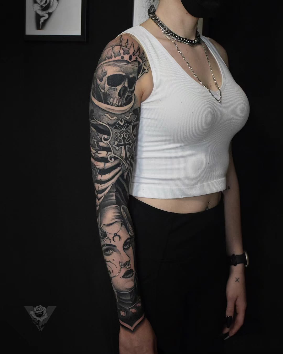 Tattoo by @v_affliction β black_and_grey, realism