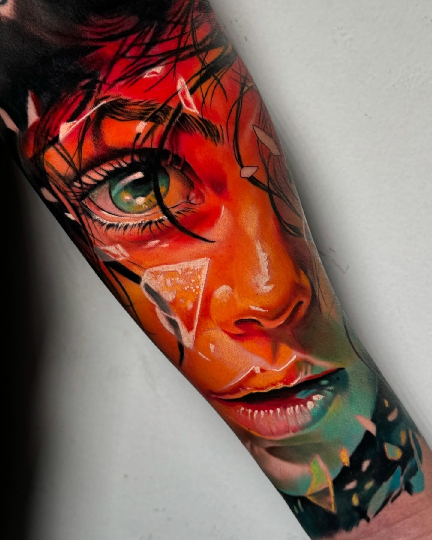 Tattoo by @molinatattoo — geometric, realism