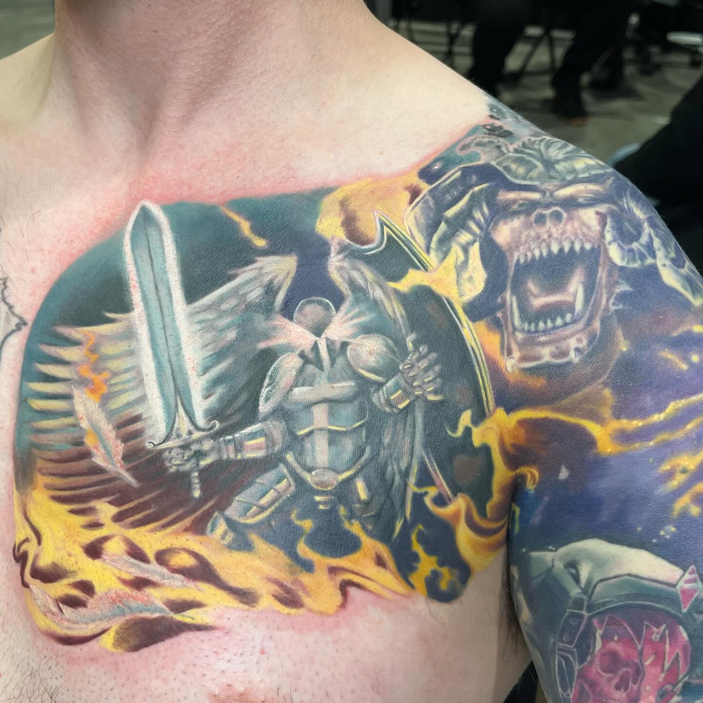 Tattoo by @stephen.j.kiss.tattoo — realism, dark_realism