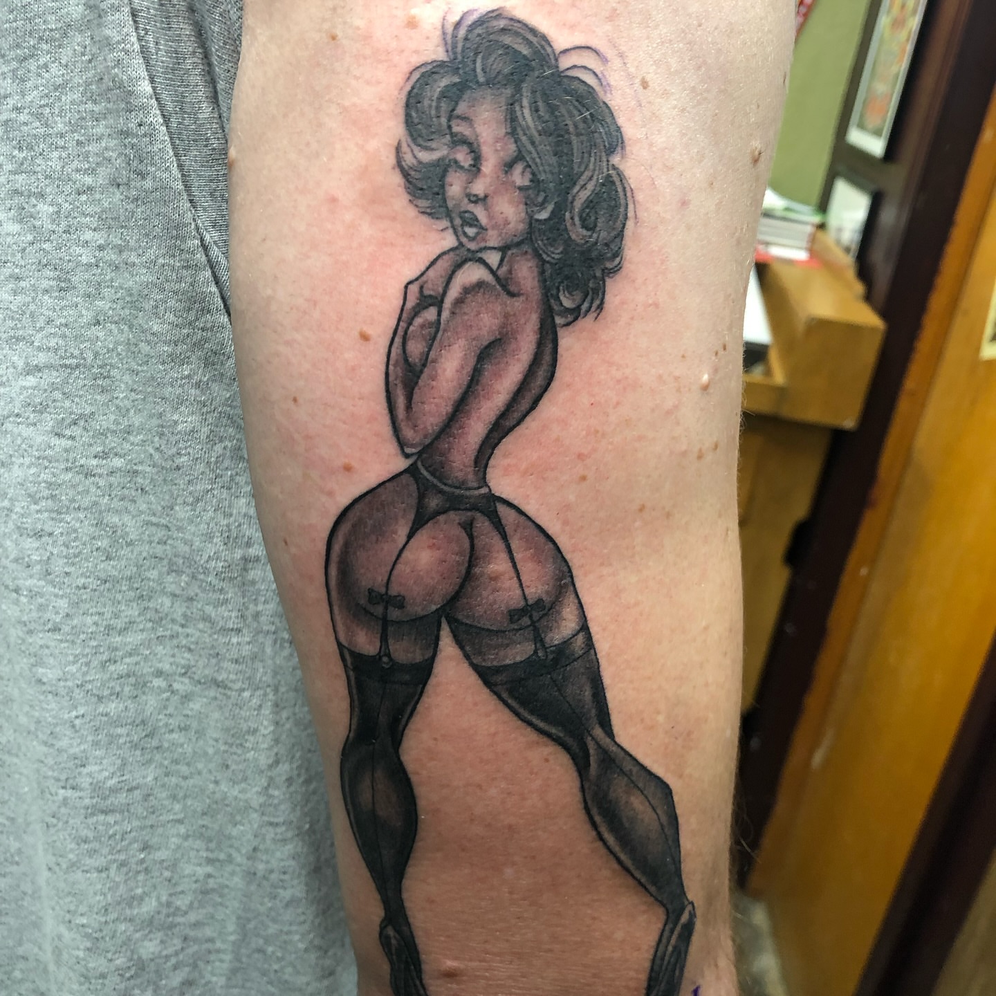 Tattoo by @omaredmisontattooer — black_and_grey