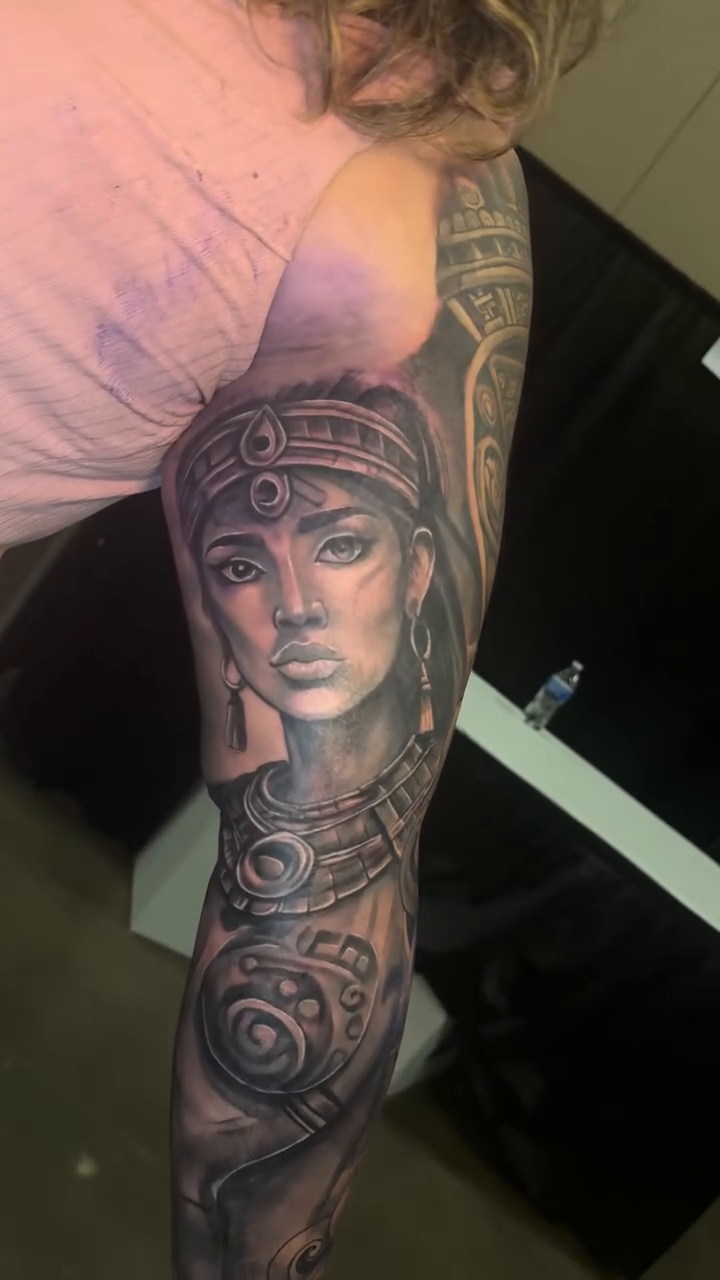 Tattoo by @rockemtatts — realism, black_and_grey