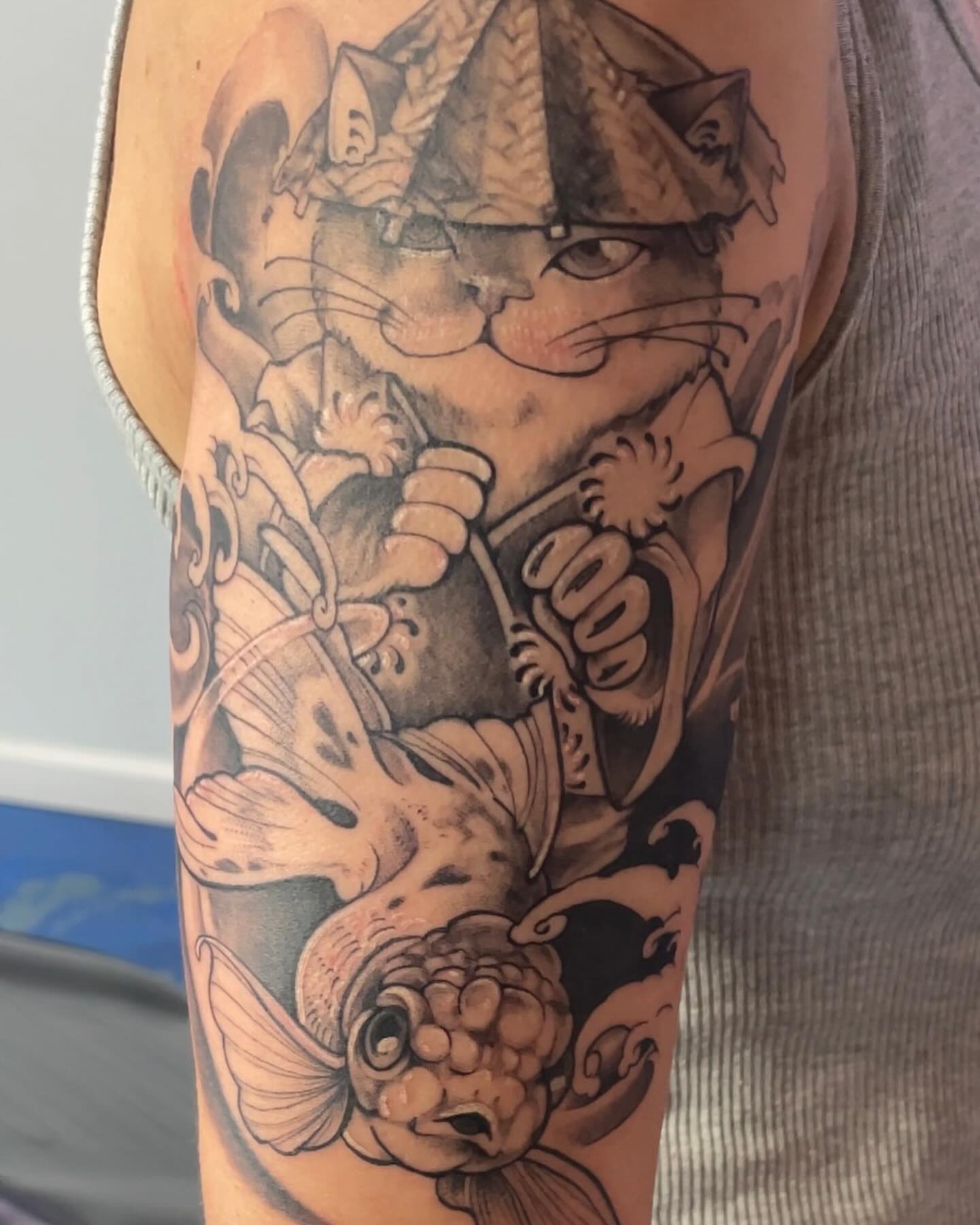 Tattoo by @robinyublind — black_and_grey, realism