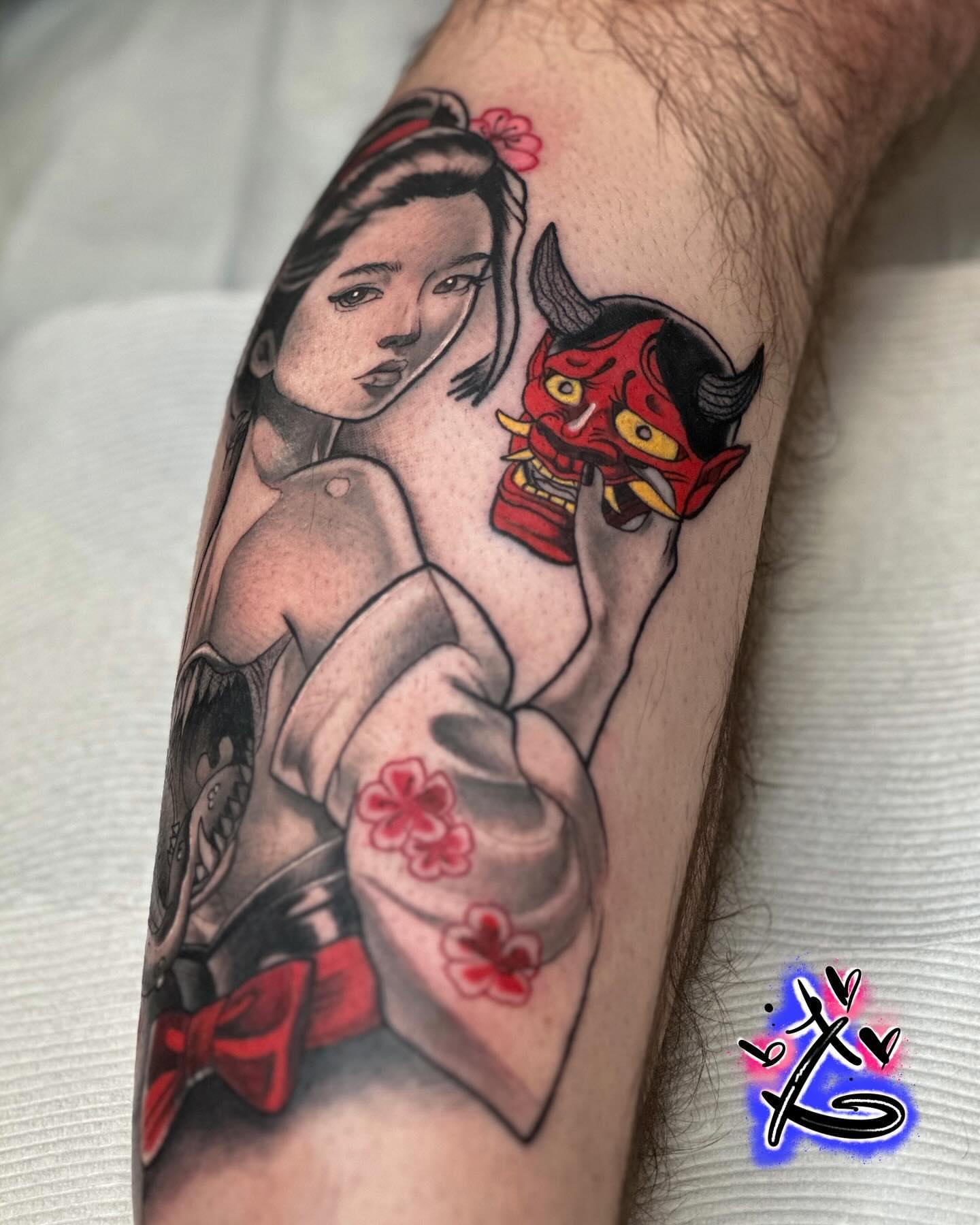 Tattoo by @deussayink — american_traditional, japanese_irezumi