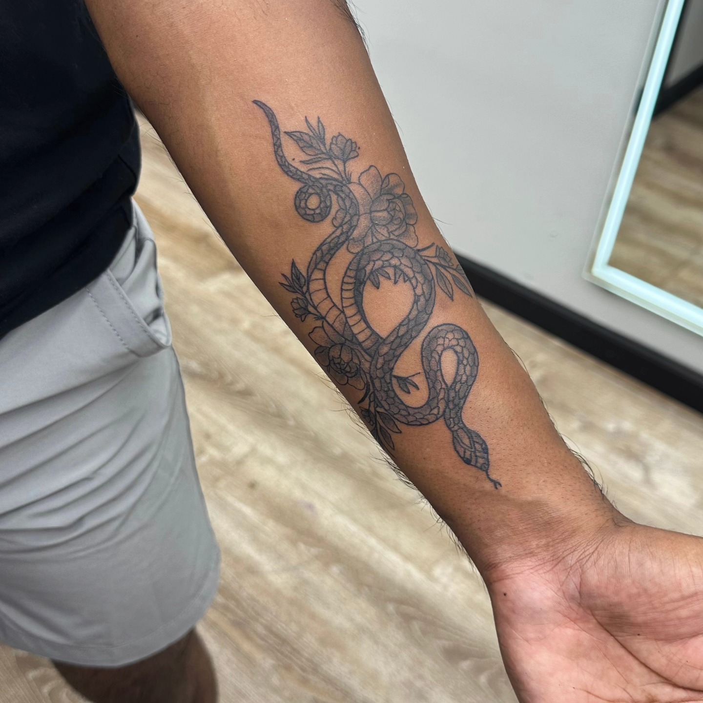 Tattoo by @rome_ink_tattoo — black_and_grey