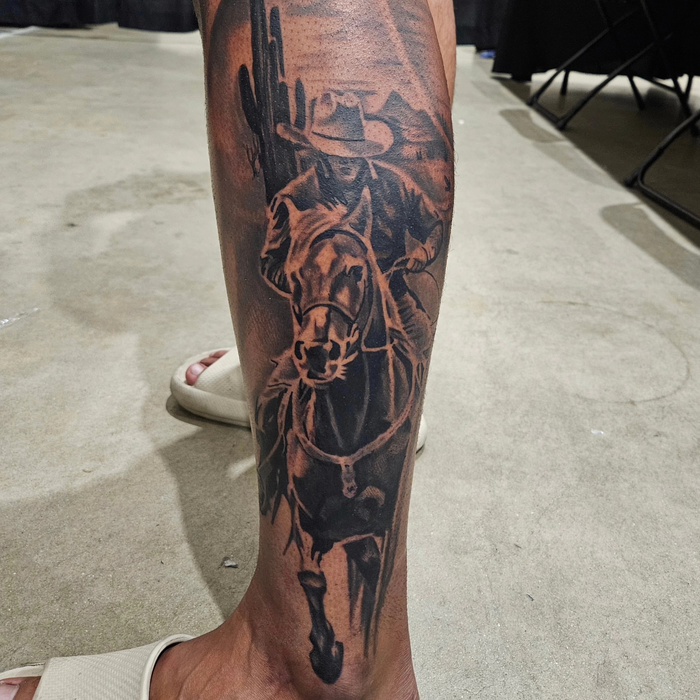 Tattoo by @samanthamcquillanart — black_and_grey, realism