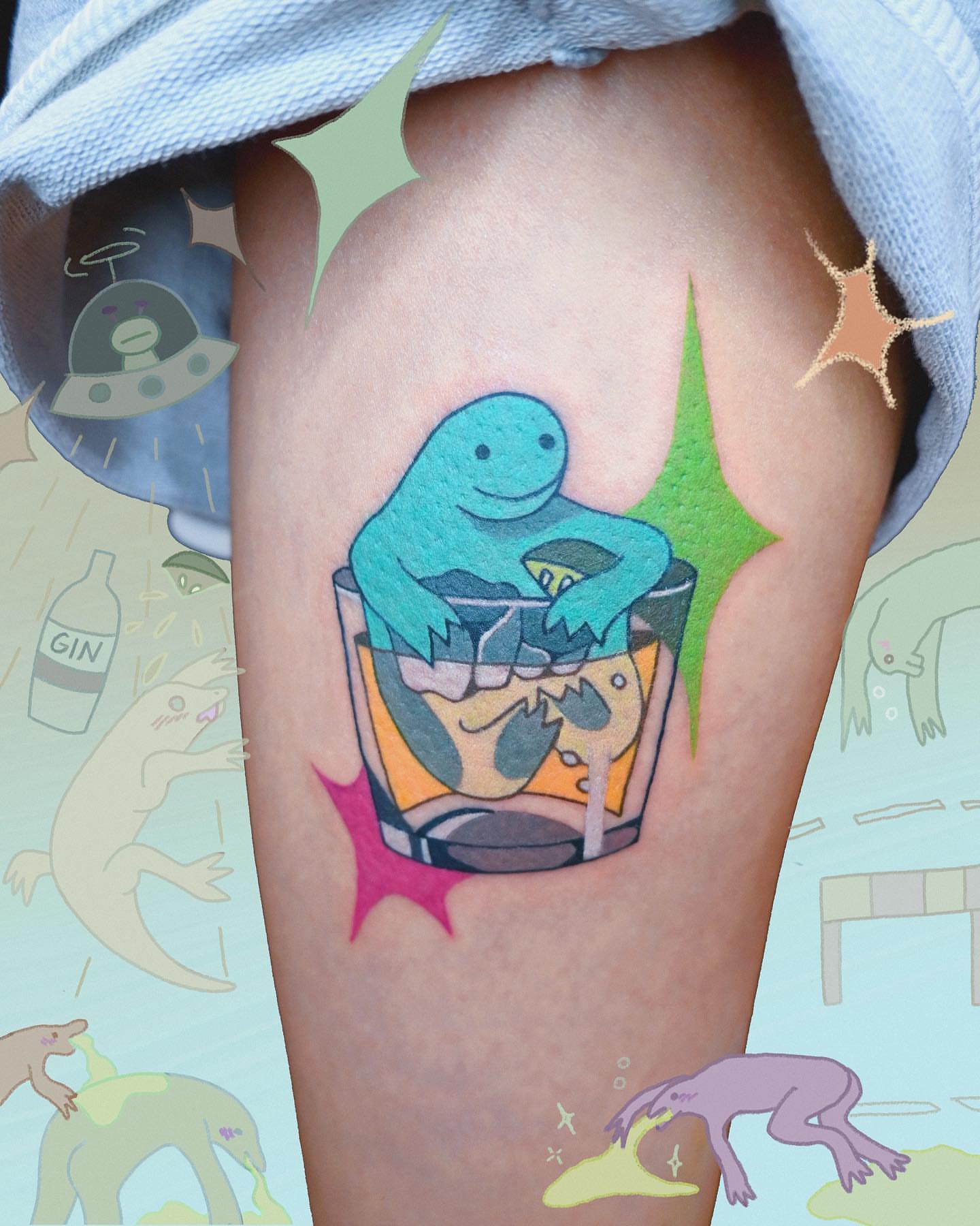 Tattoo by @gg_was_shocked — new_school, illustrative