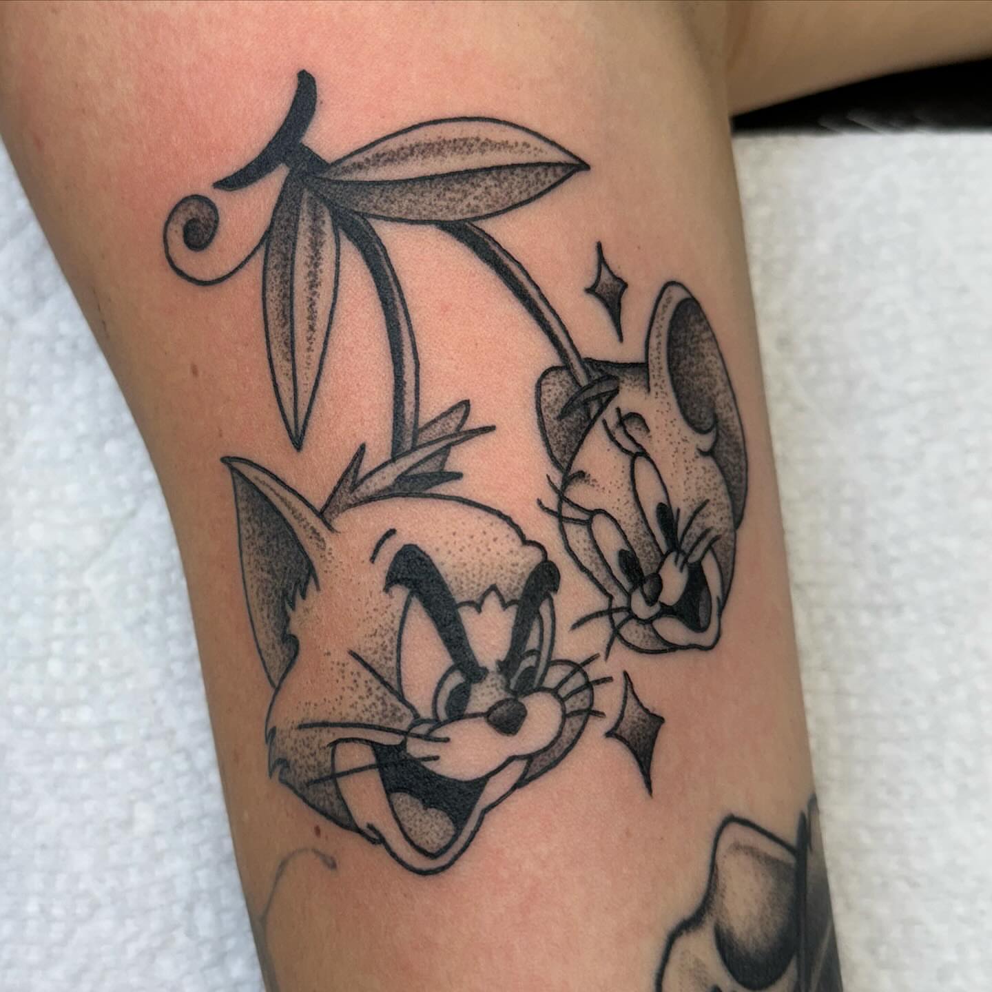Tattoo by @etbennett_tattoo — dotwork, black_and_grey