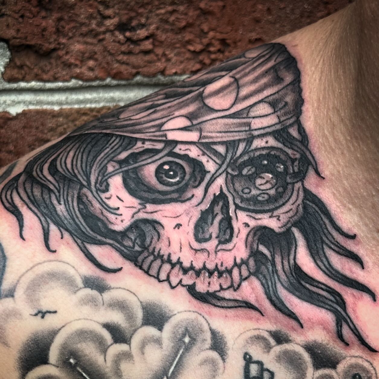Tattoo by @bryanhumphries_ — black_and_grey, realism