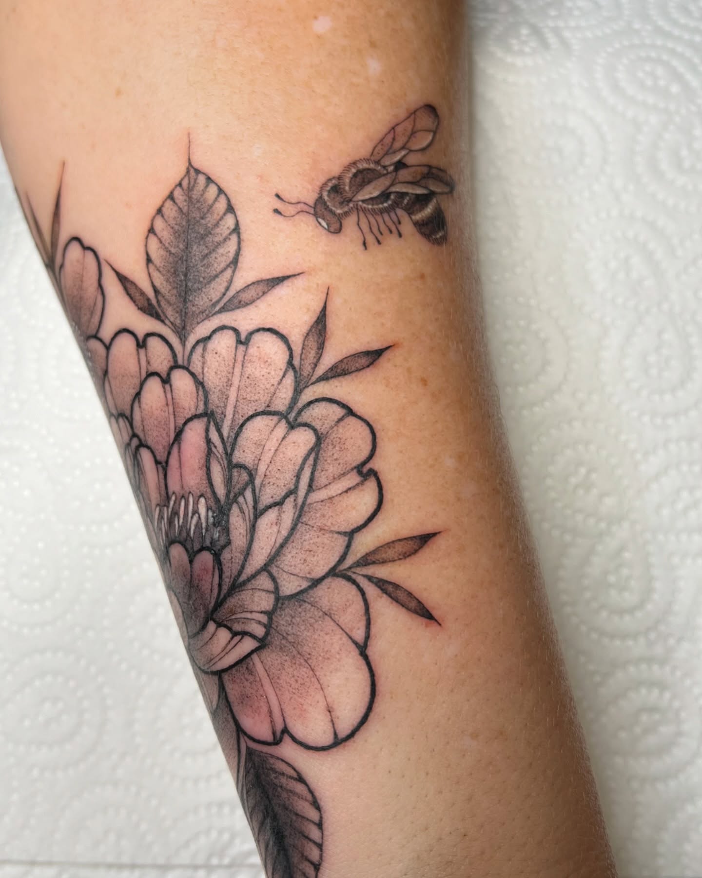 Tattoo by @courtneylloydtattoos — black_and_grey