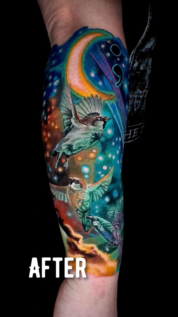 Tattoo by @varotattoos — realism, trash_polka