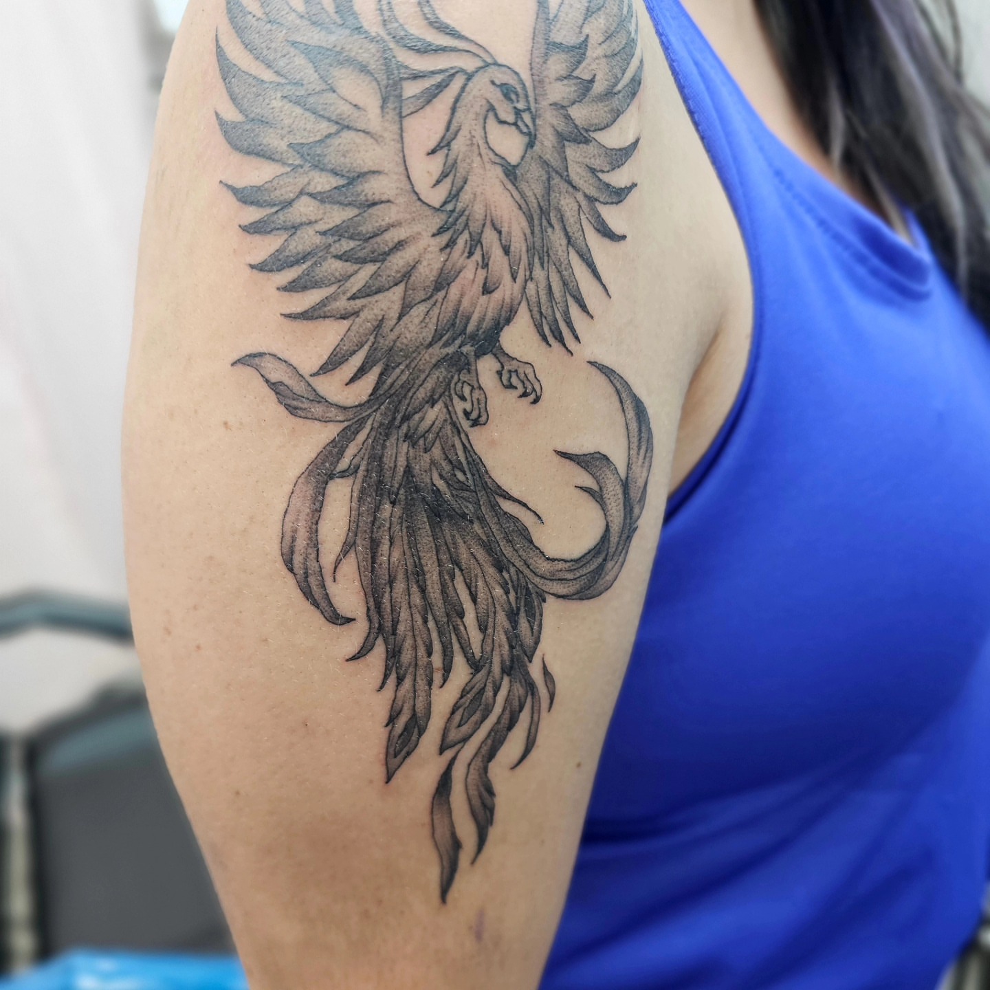 Tattoo by @jabbedbyjess — black_and_grey