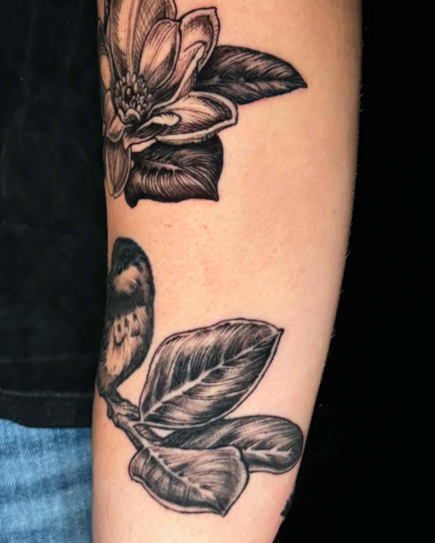 Tattoo by @joeskram — black_and_grey
