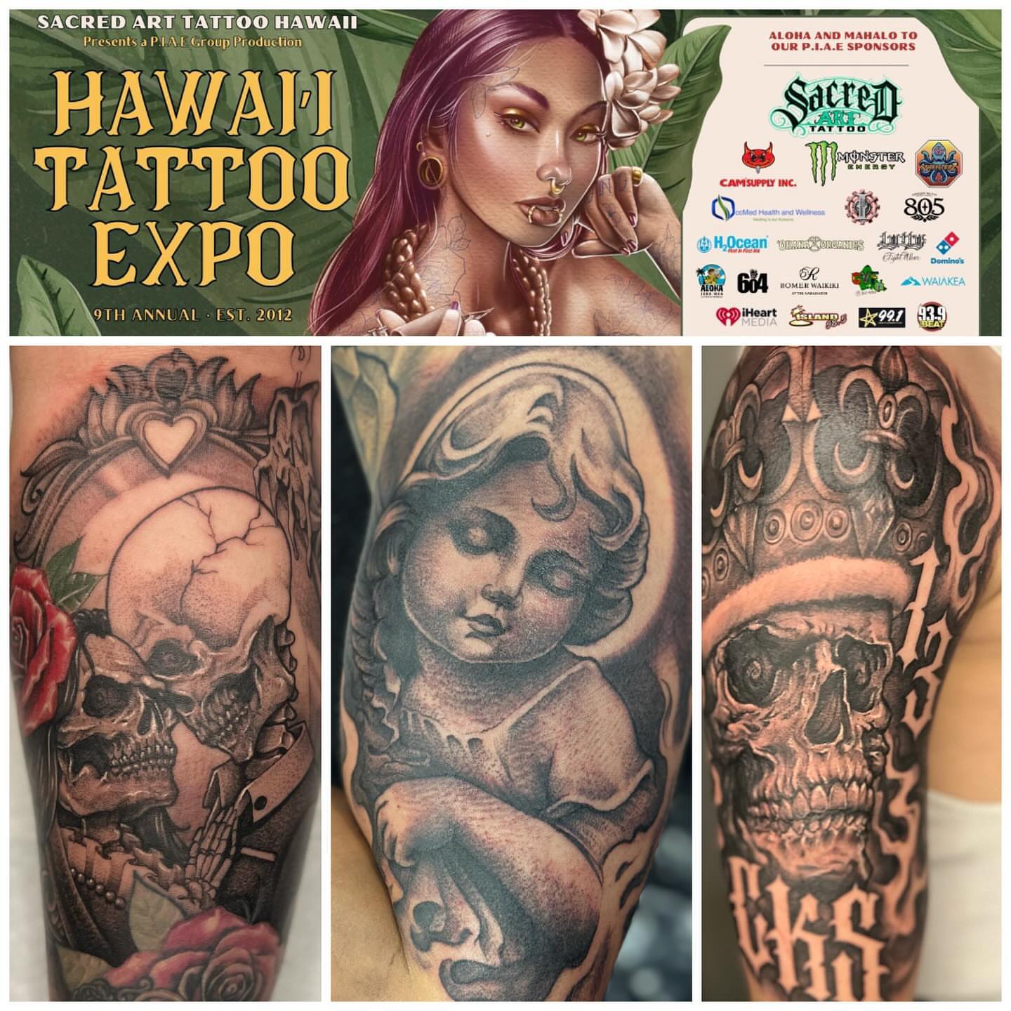 Tattoo by @cesarbee — black_and_grey, realism